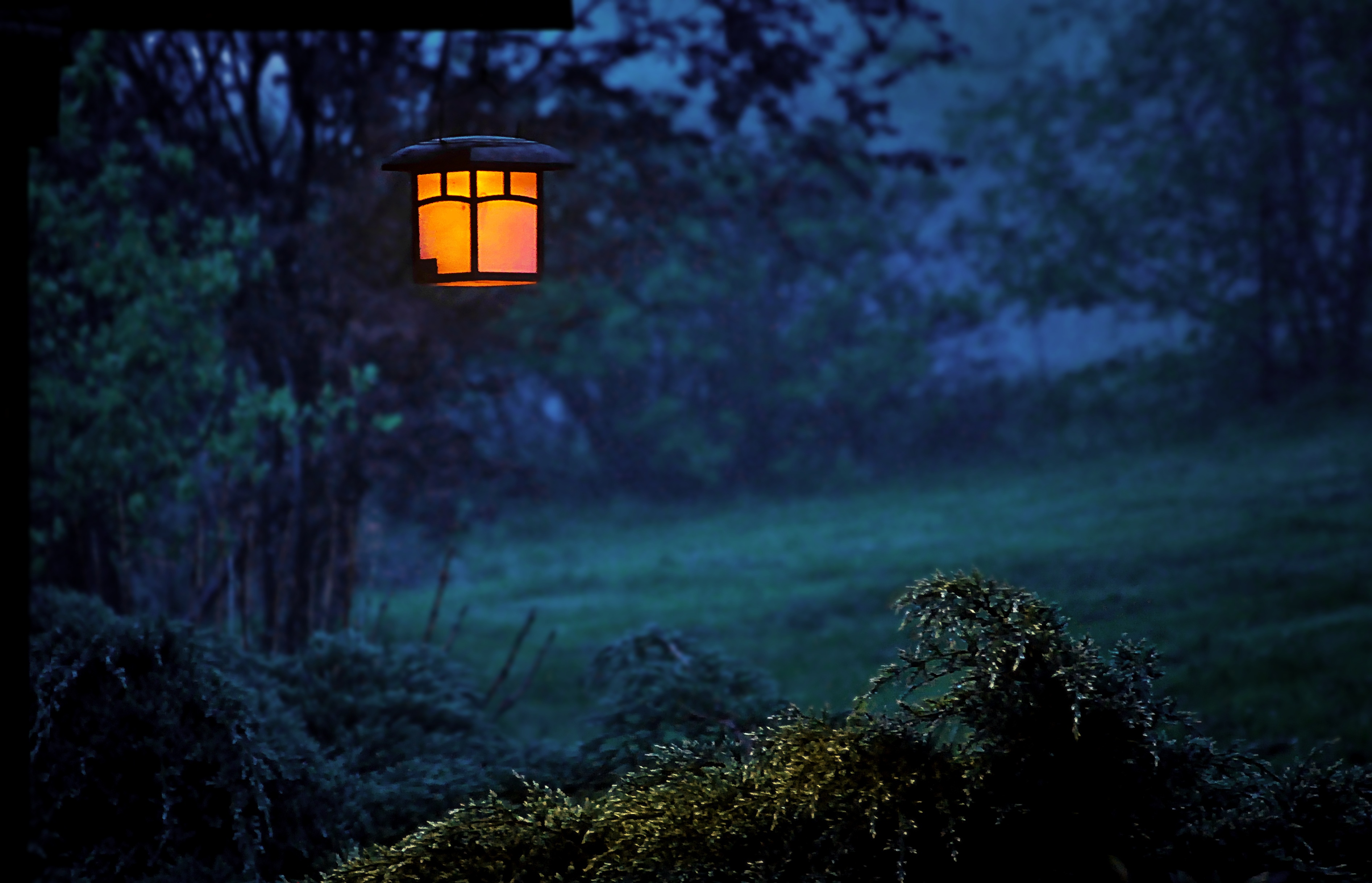 Twilight Lamp Evening Outdoors, HD Photography, 4k ...