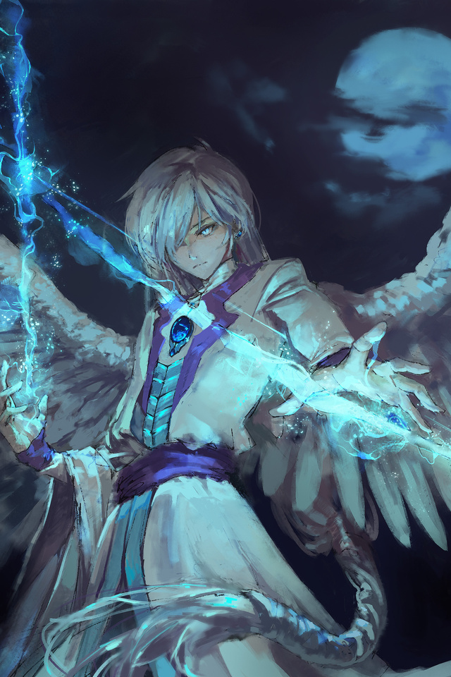 640x960 Anime Angel Boy With Magical Arrow iPhone 4 ...