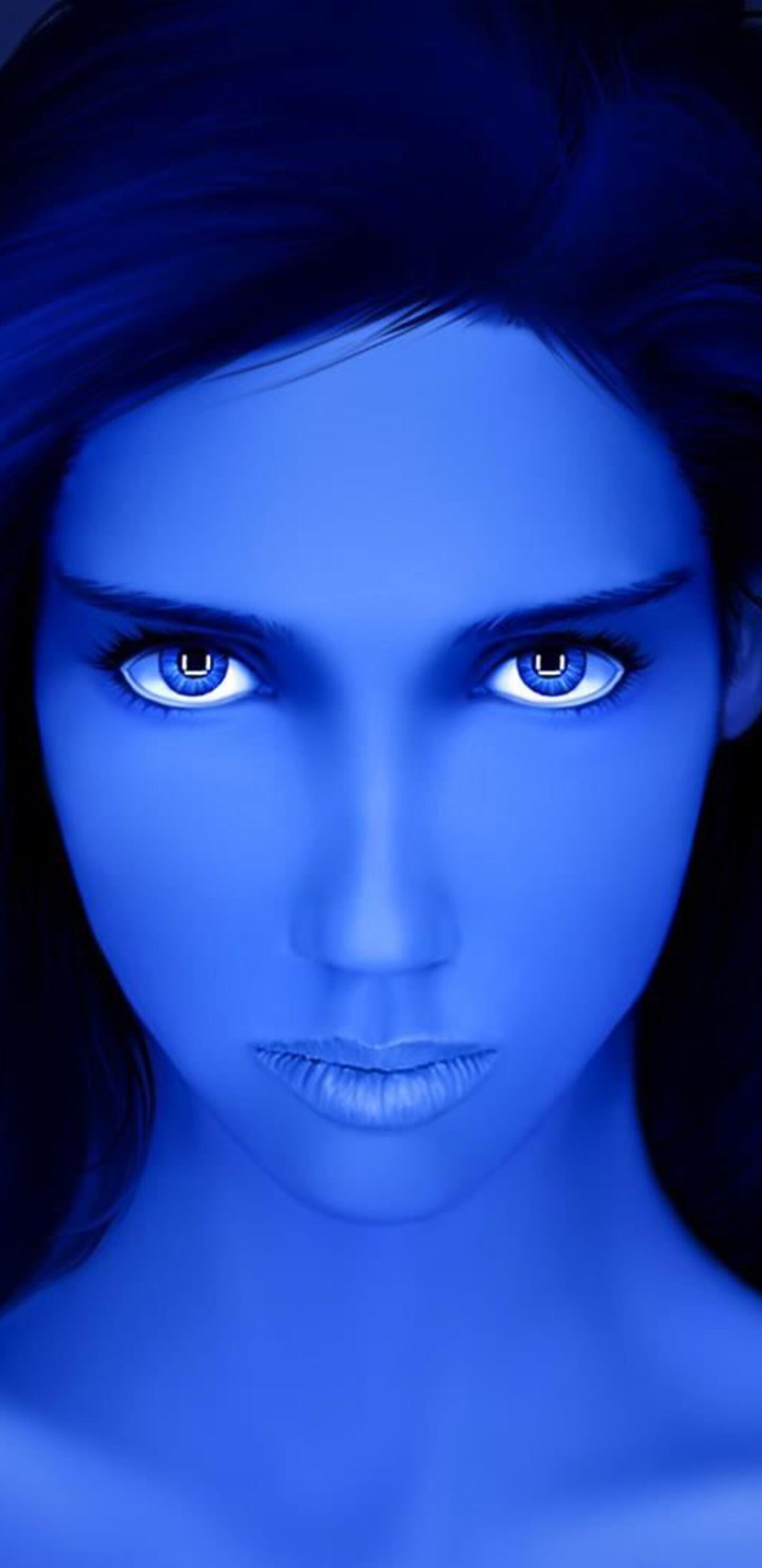 1440x2960 Artistic Blue Girl Samsung Galaxy Note 9,8, S9,S8,S8+ QHD HD 4k Wallpapers, Images ...