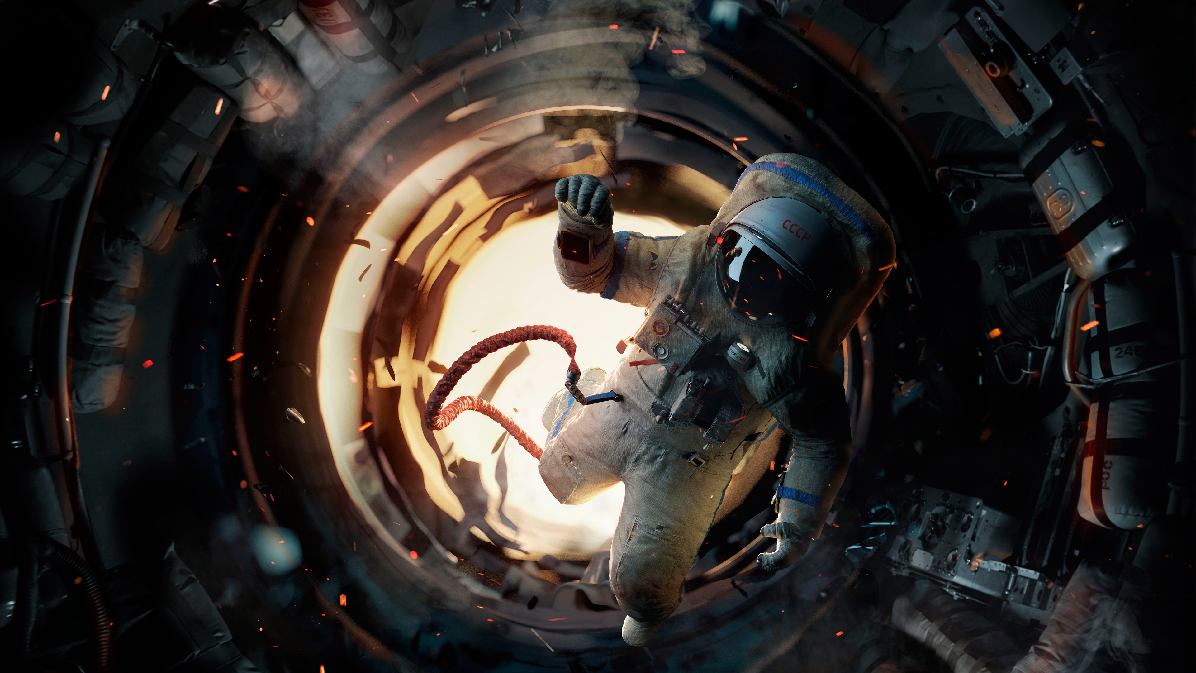 Космонавт в открытом космосе скачать