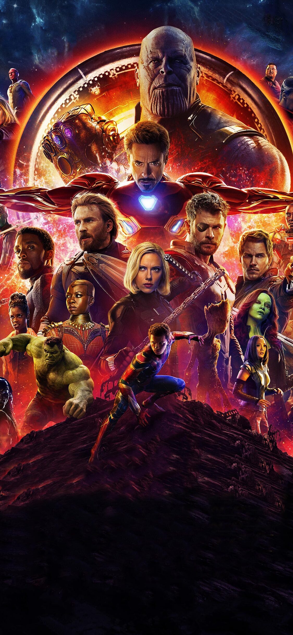 1125x2436 Avengers Infinity War 2018 4k Poster Iphone XS ...