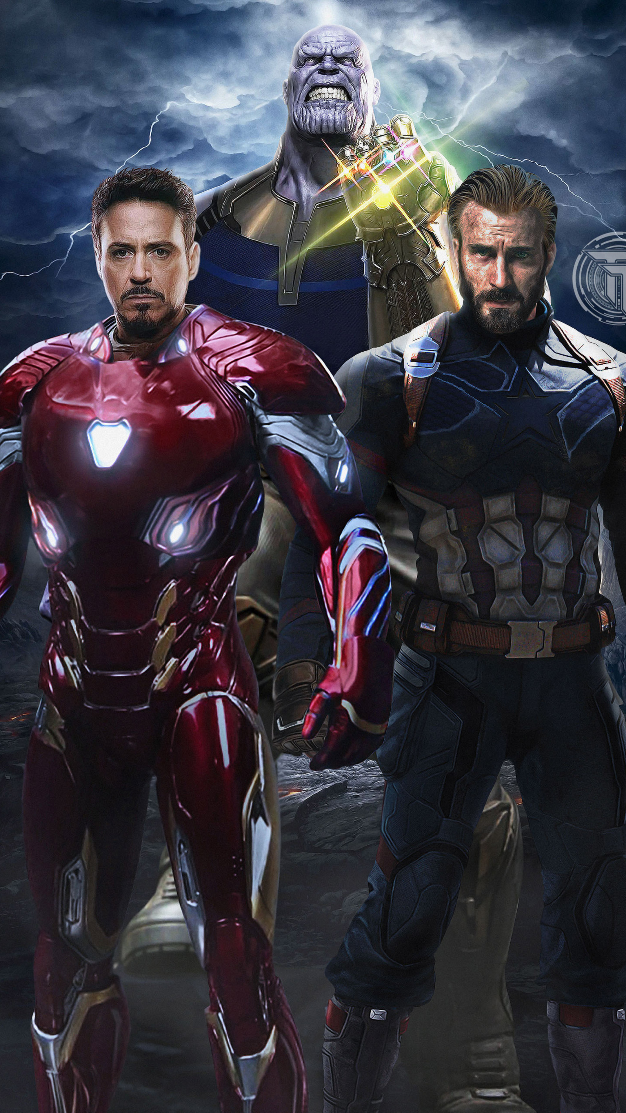 2160x3840 Avengers Infinity War Captain America Iron Man 