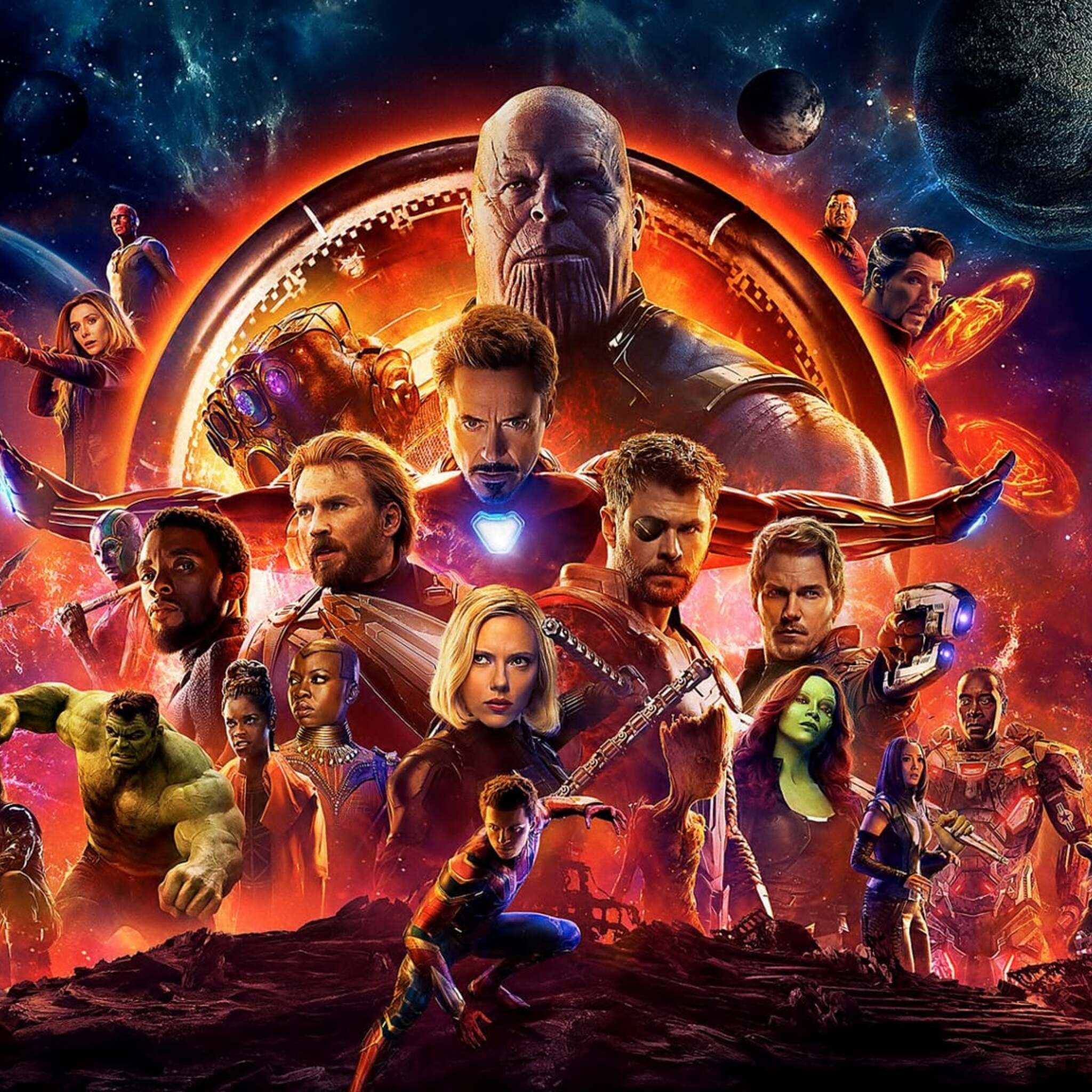 2048x2048 Avengers Infinity War Official Poster 2018 Ipad ...