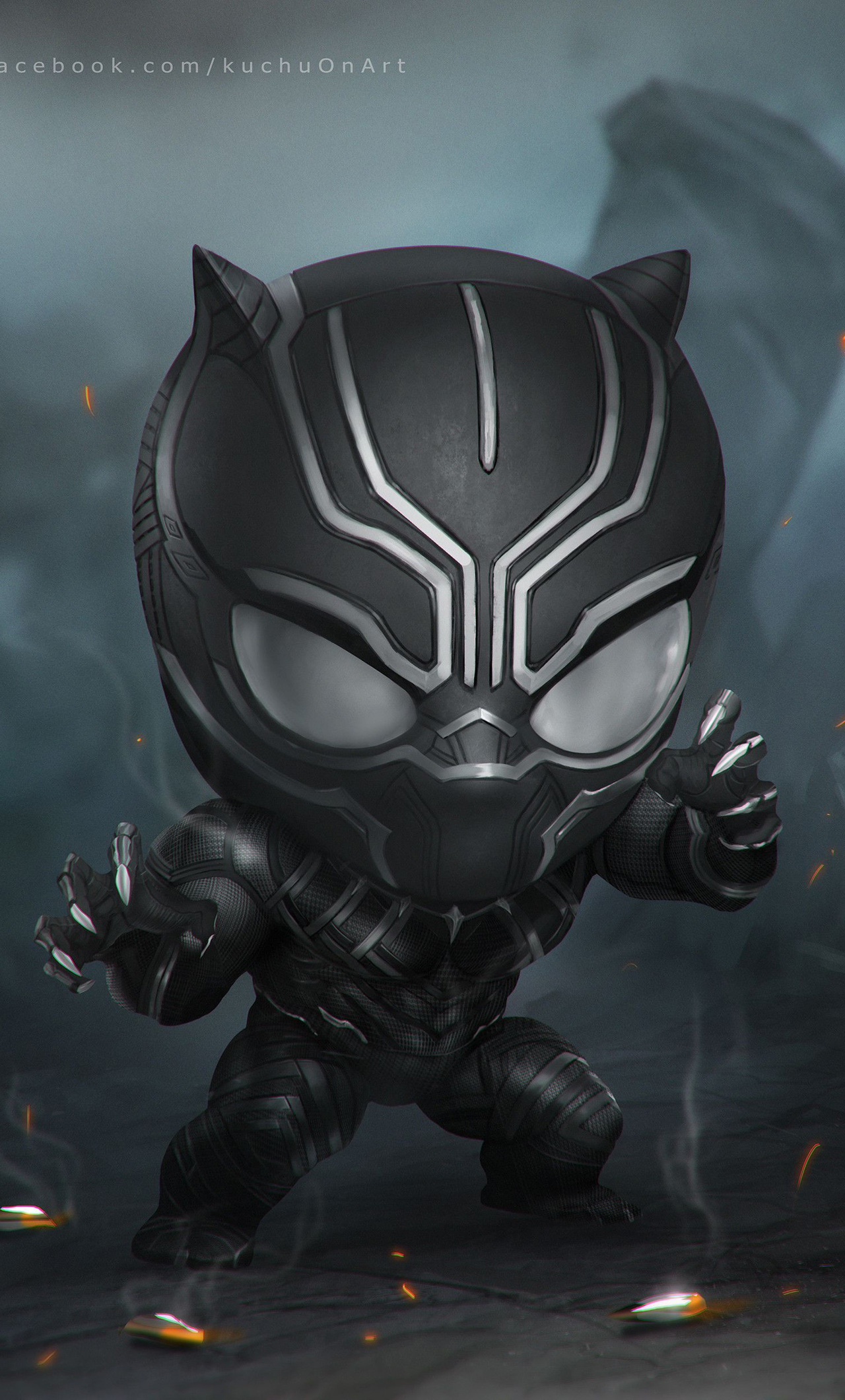 1280x2120 Black Panther Art IPhone 6 HD 4k Wallpapers Images