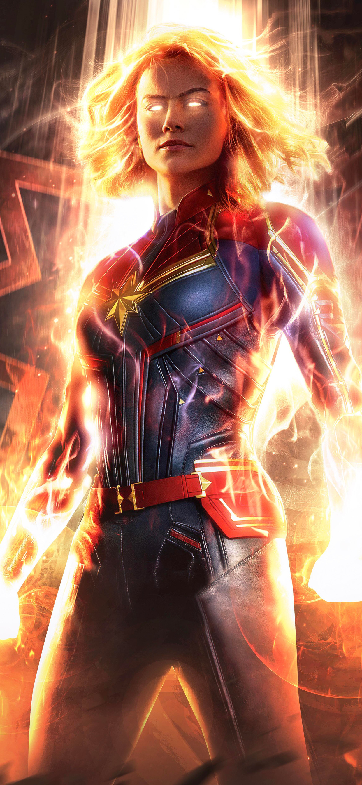 1242x2688 Captain Marvel Official Art 4k Iphone XS MAX HD ...