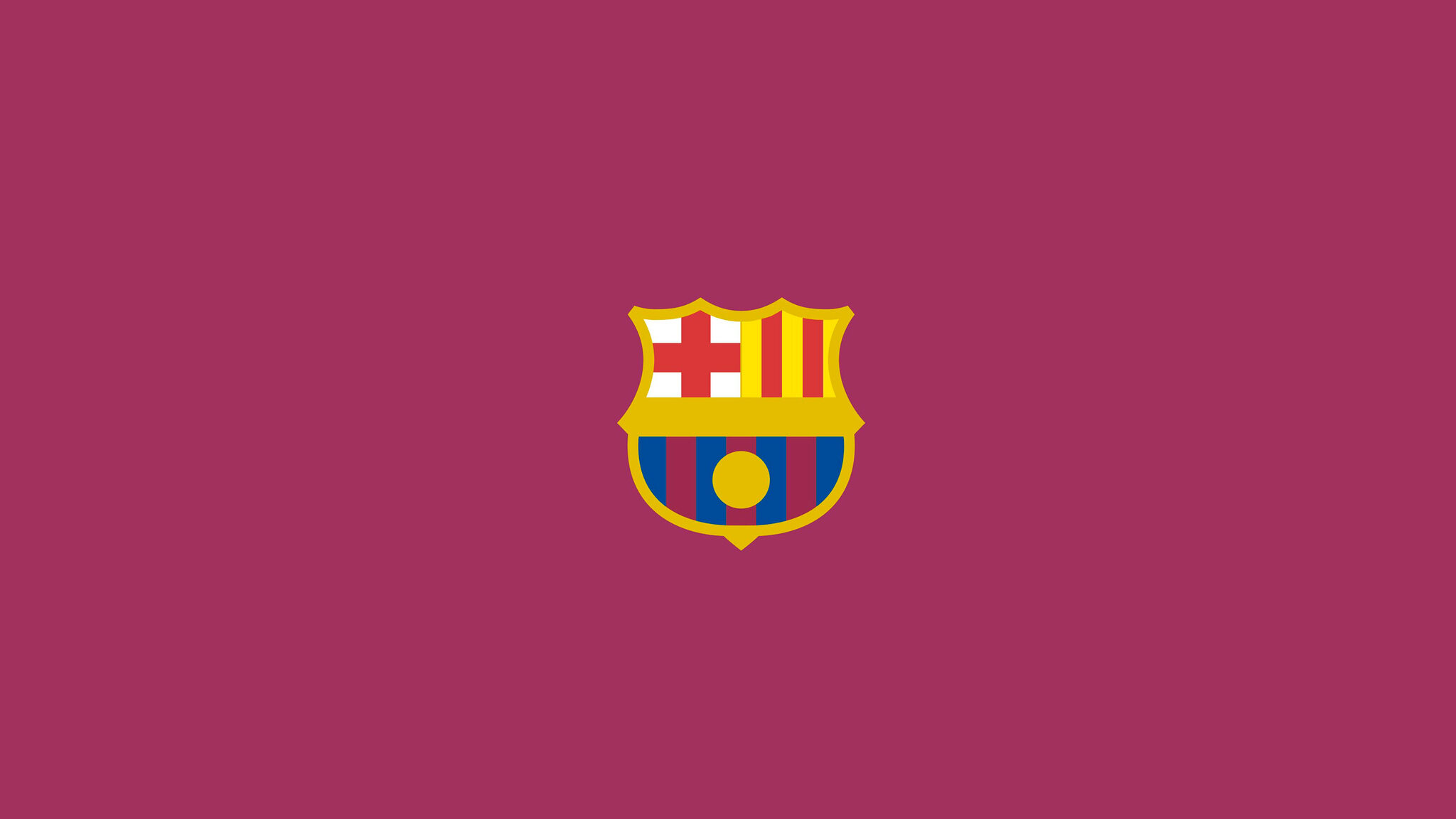 2048x1152 Fc Barcelona Logo Minimalism 2048x1152 Resolution Hd 4k Wallpapers Images
