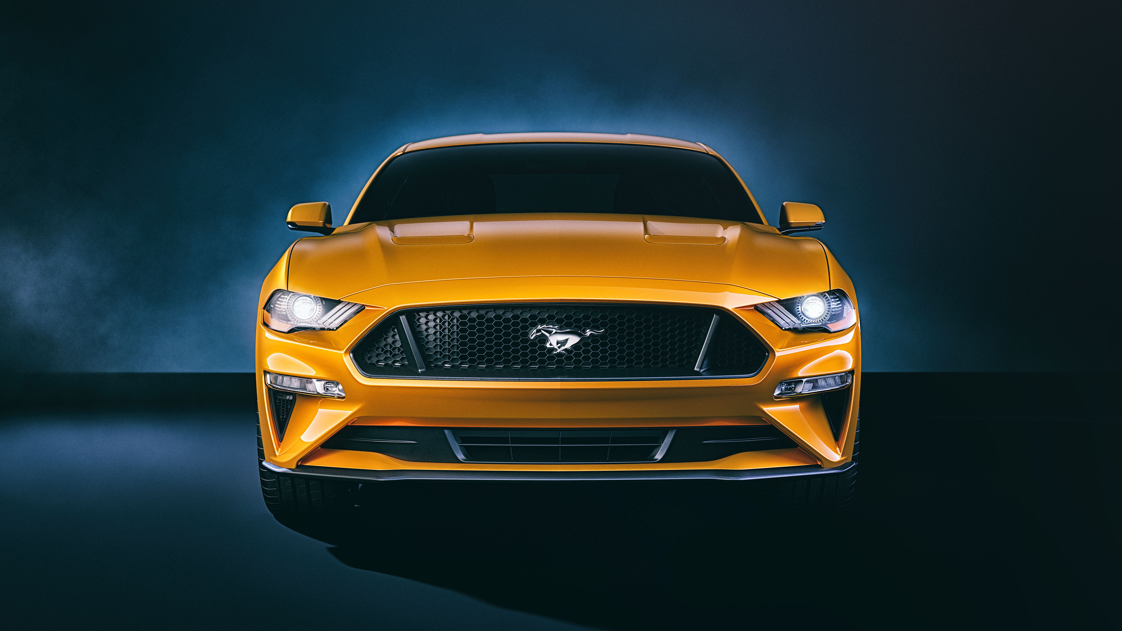 Nascar Ford Mustang Wallpaper 4K
