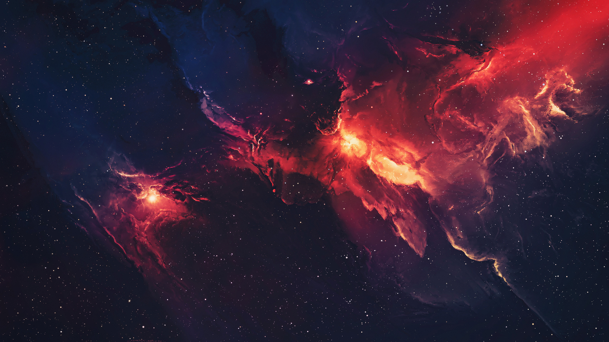 2048x1152 Galaxy Space Stars Universe Nebula 4k 2048x1152 ...