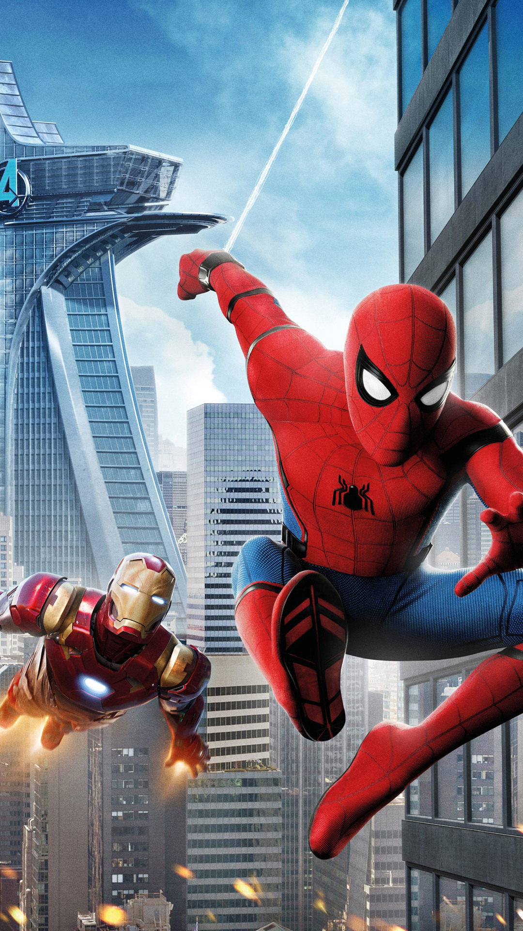 1080x1920 Iron Man Spiderman Homecoming 4k Iphone 7,6s,6 ...