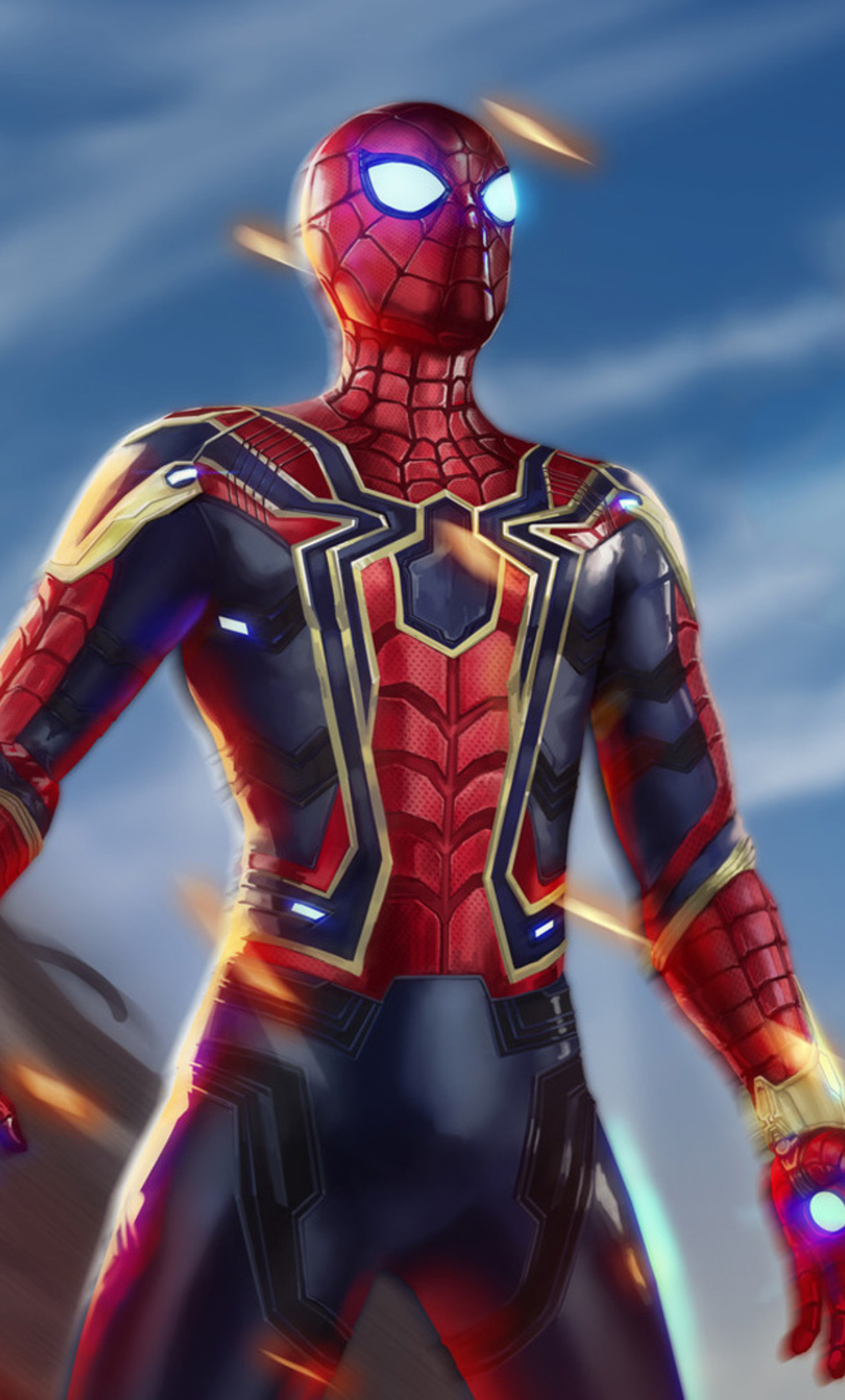 1280x2120 Iron Spiderman Avengers Infiniy War iPhone 6+ HD 4k