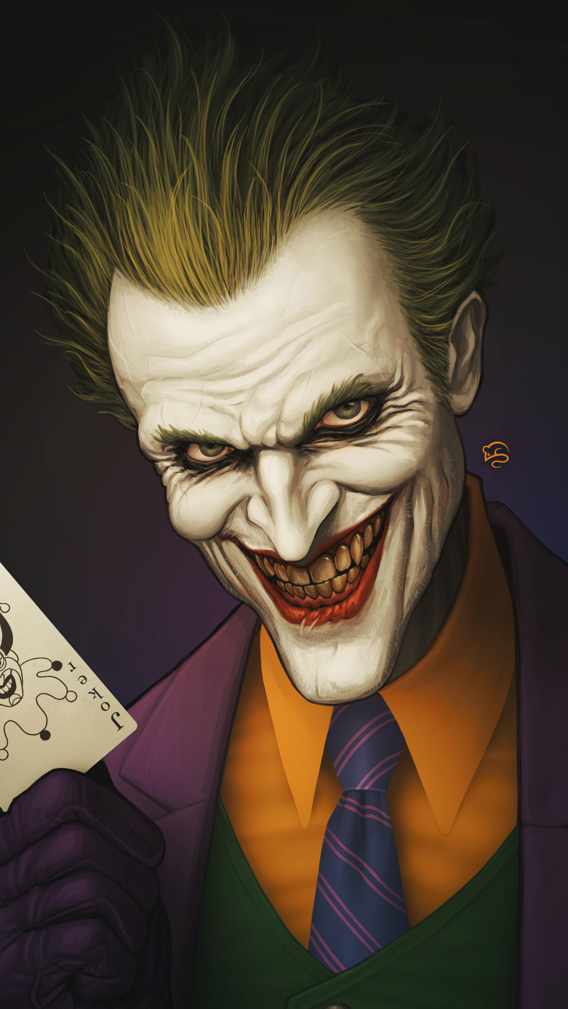 2160x3840 Joker Smile Art Sony Xperia X,XZ,Z5 Premium HD 4k Wallpapers ...