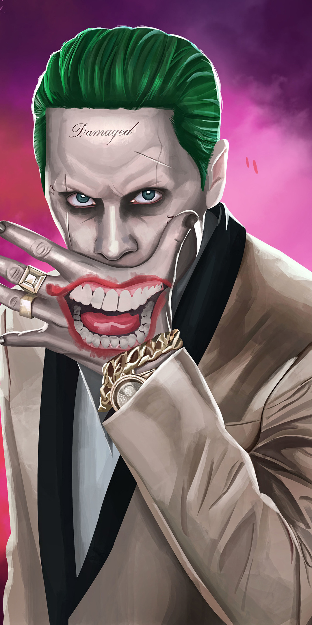 1080x2160 Joker  Suicide Squad Artwork HD  One Plus 5T Honor 