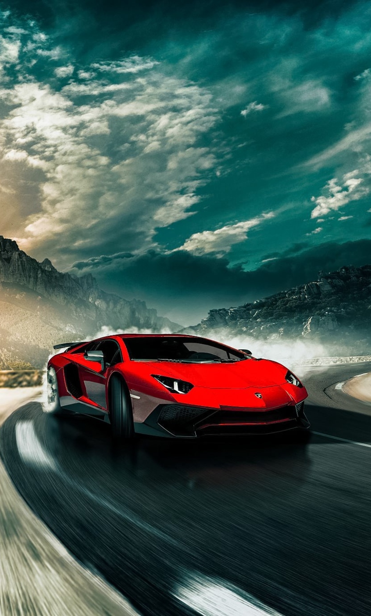 1280x2120 Lamborghini Aventador SV Drifting iPhone 6+ HD ...