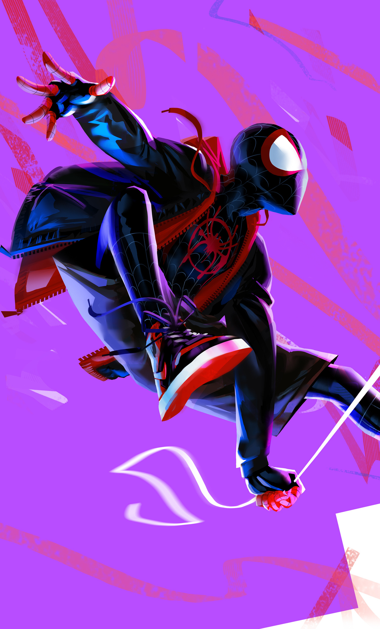 1280x2120 Miles Morales In Spider Man Into The Spider Verse