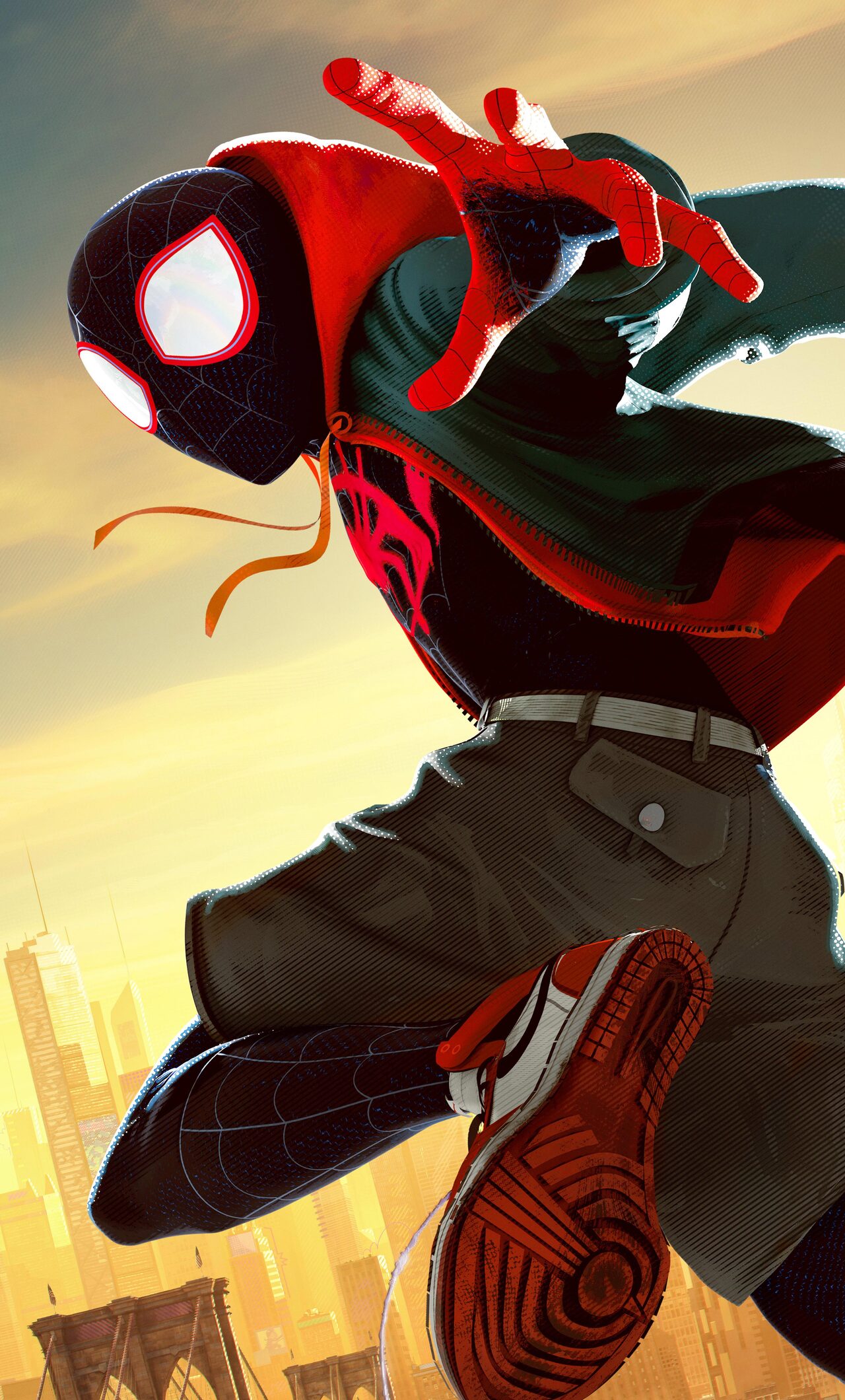 1280x2120 Miles Morales In Spider Man Into The Spider Verse