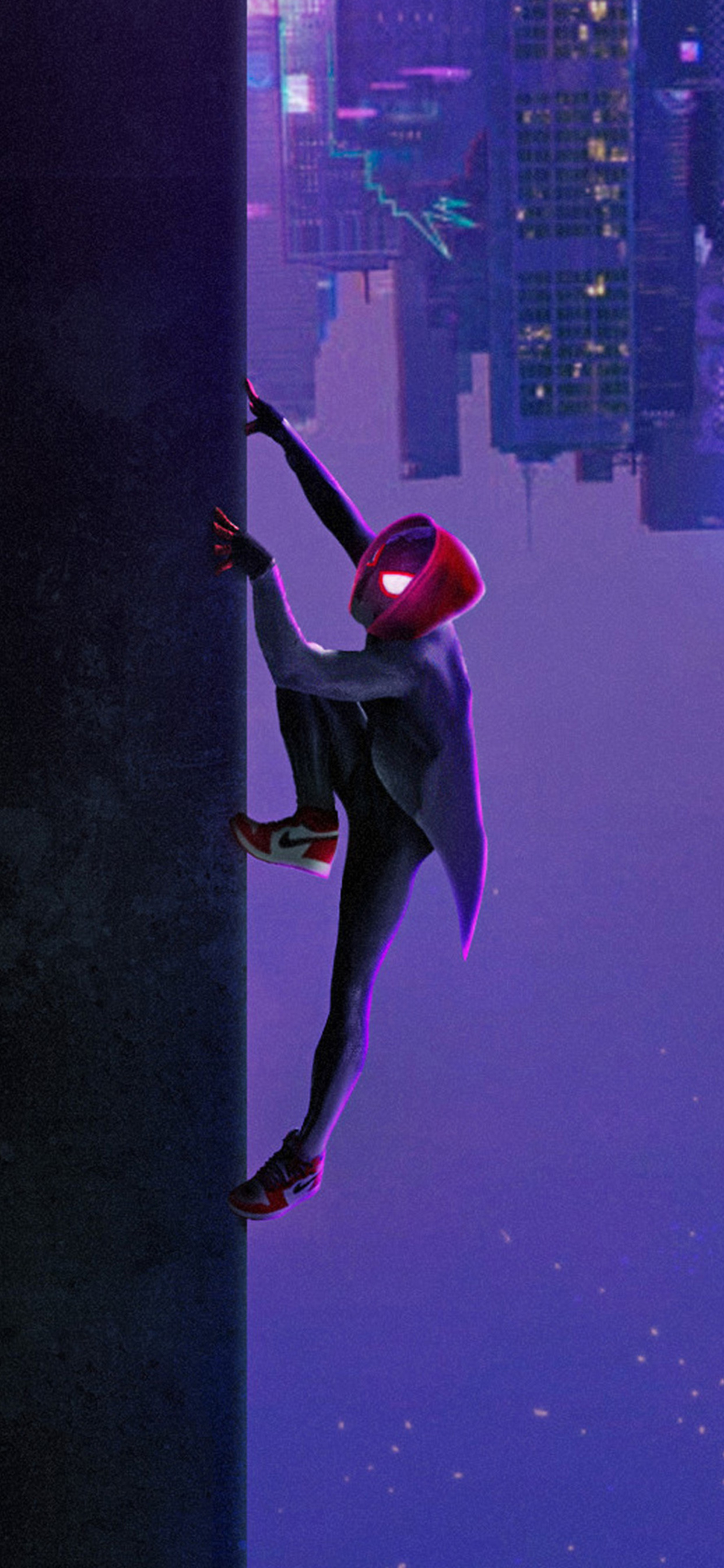 1242x2688 Miles Morales In Spider Man Into The Spider Verse
