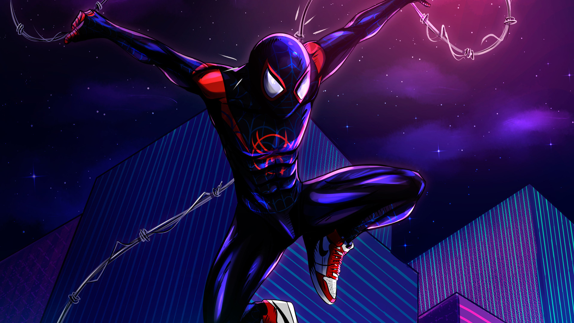 1920x1080 New Spider Verse Arts Laptop Full HD 1080P HD 4k Wallpapers ...