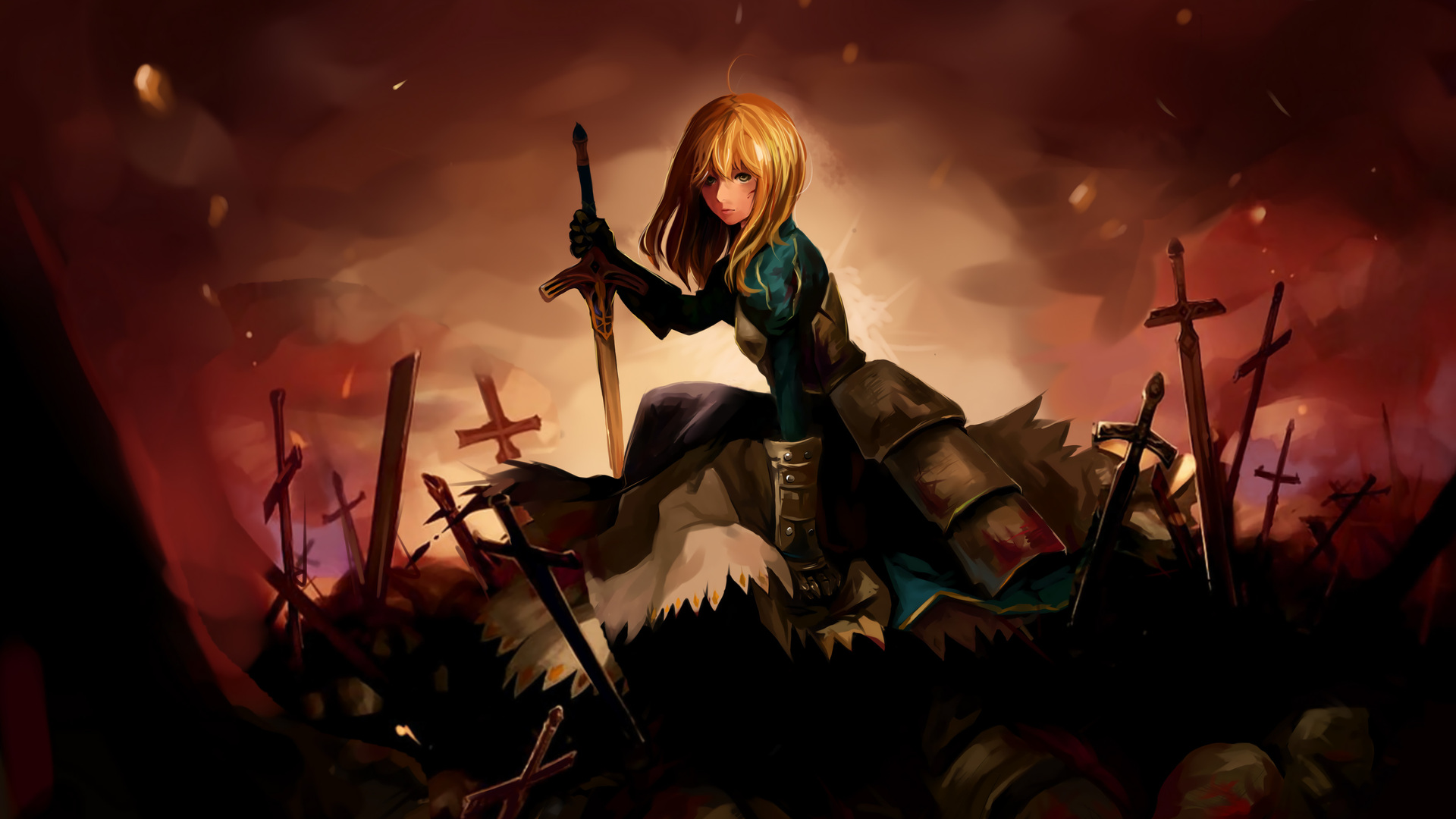 1920x1080 Saber Fate Stay Night Laptop Full HD 1080P HD 4k Wallpapers