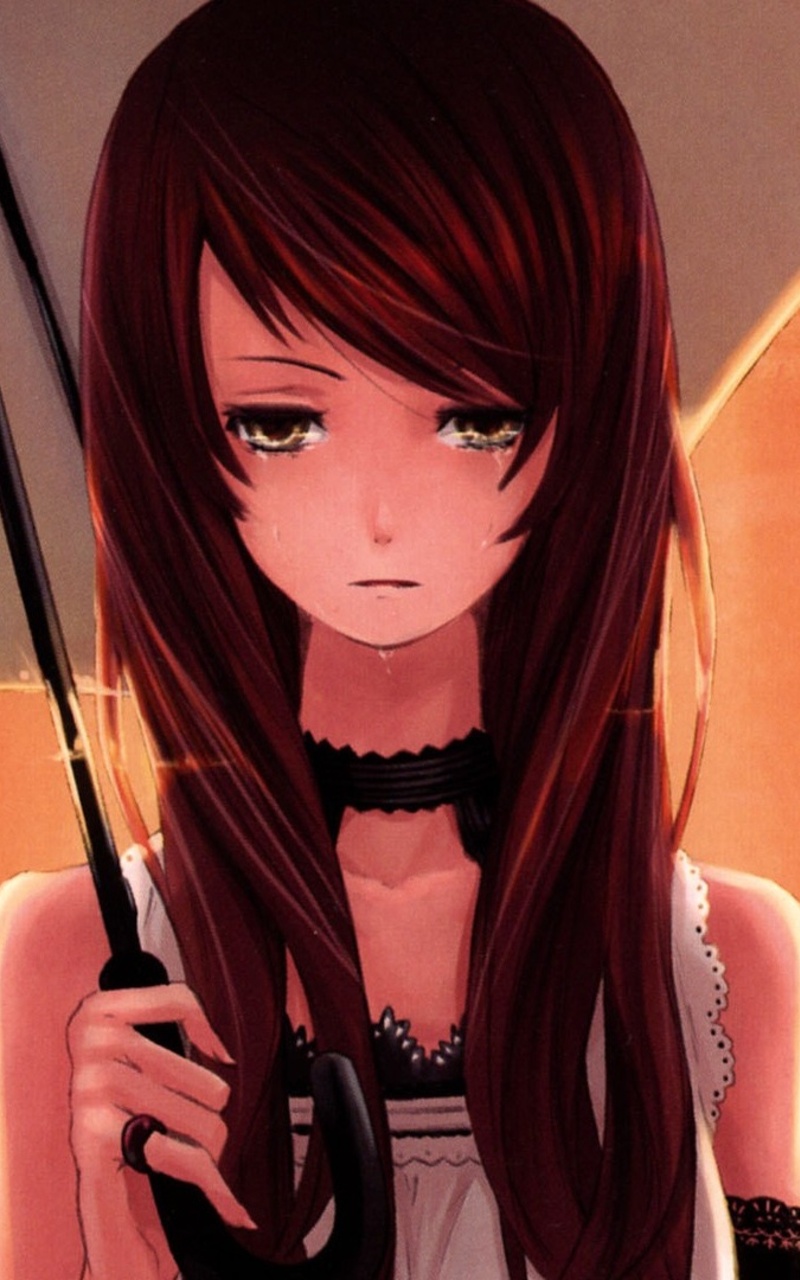 800x1280 Sad Anime Girl Nexus 7,Samsung Galaxy Tab 10,Note ...