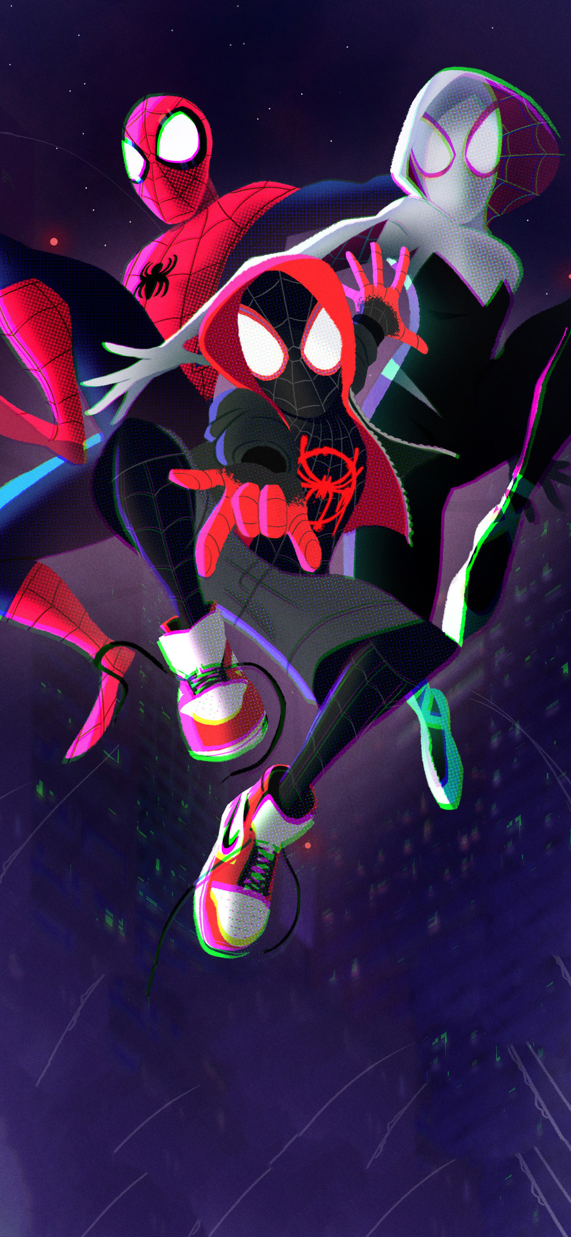 1125x2436 Spiderman Into The Spider Verse 2018 Art Iphone Xsiphone