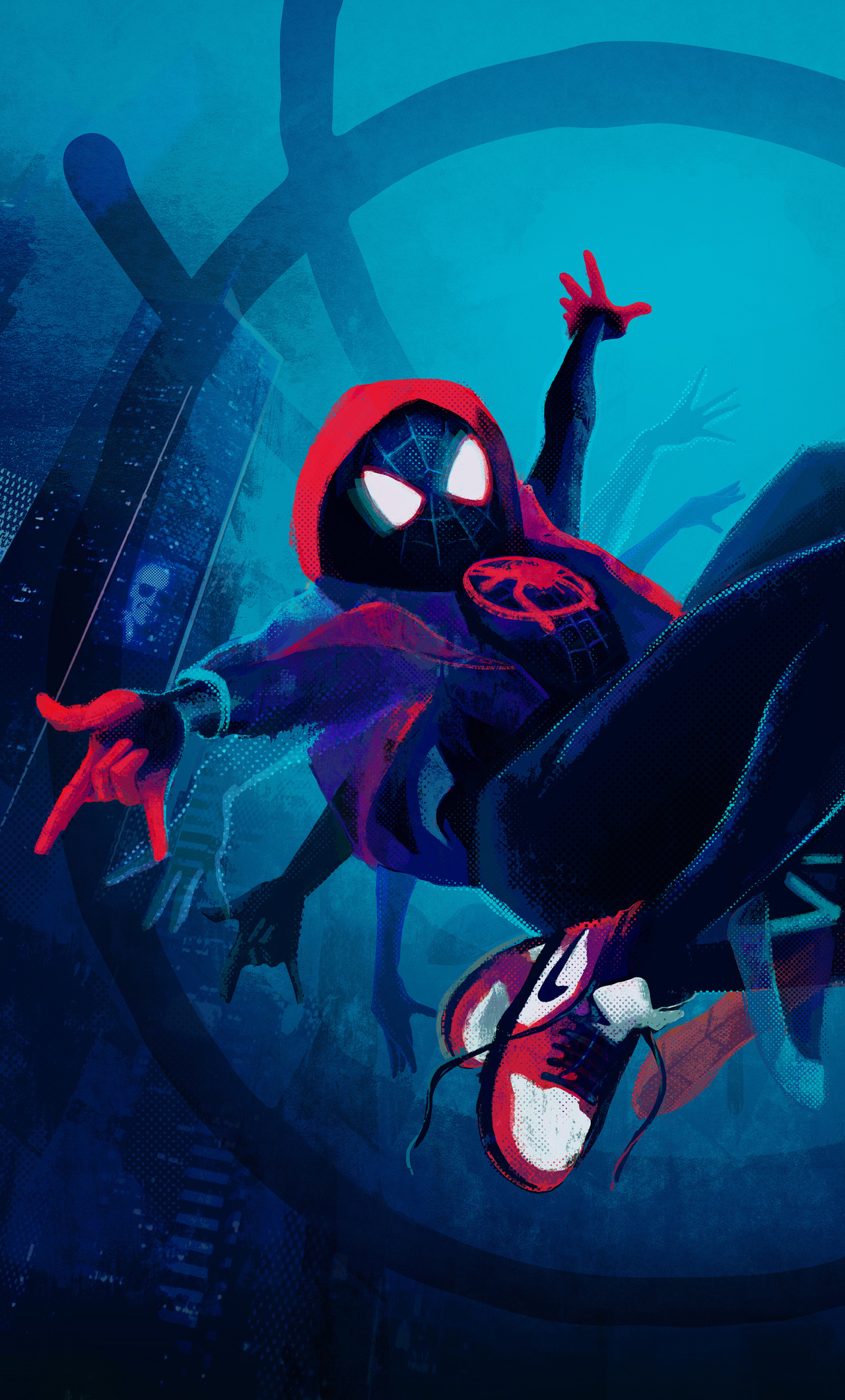 1280x2120 Spiderman Into The Spider Verse New Artwork Iphone