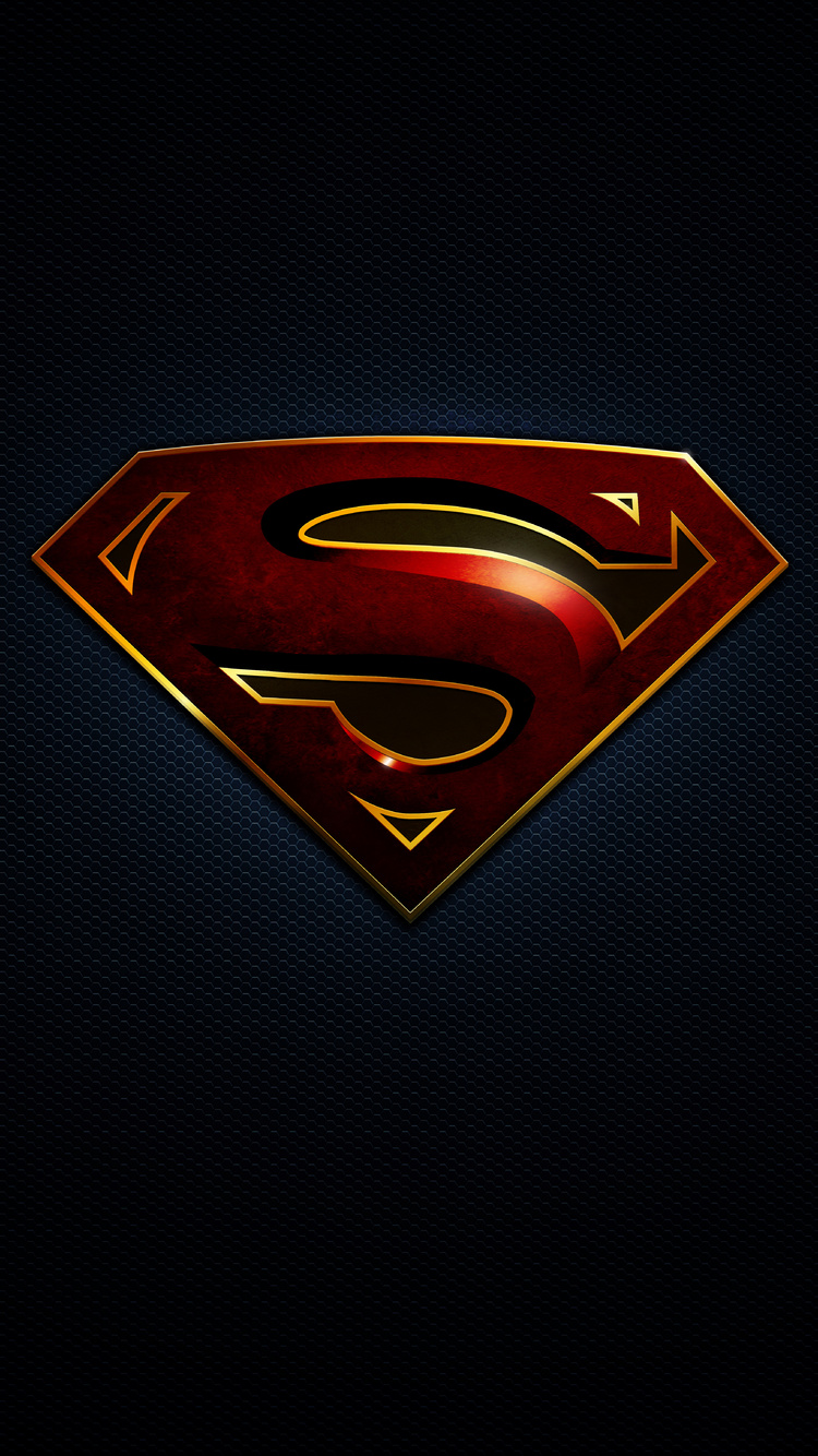 750x1334 Superman Logo 10k iPhone 6, iPhone 6S, iPhone 7 ...