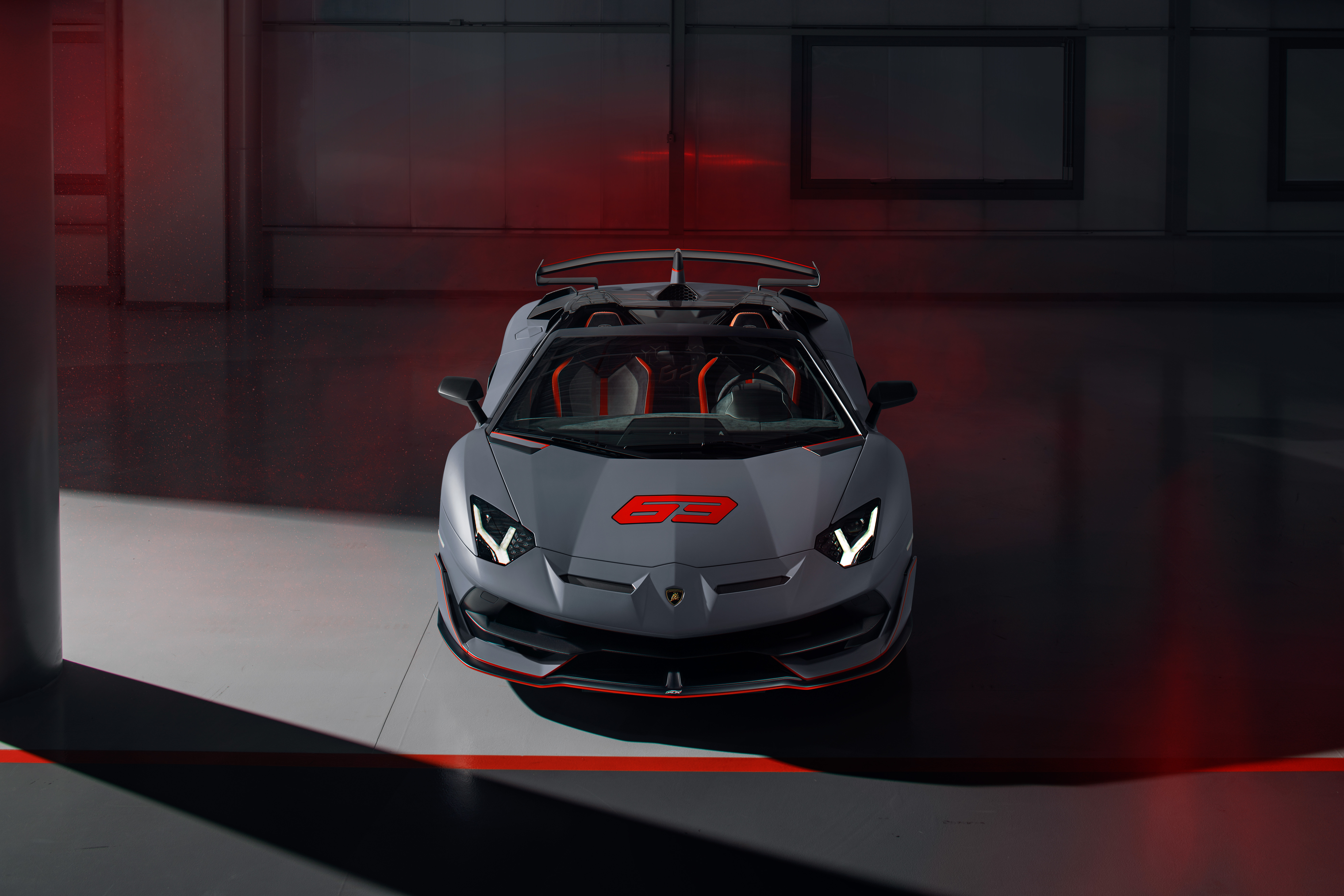 2020 Lamborghini Aventador SVJ 63 Roadster Front View, HD Cars, 4k