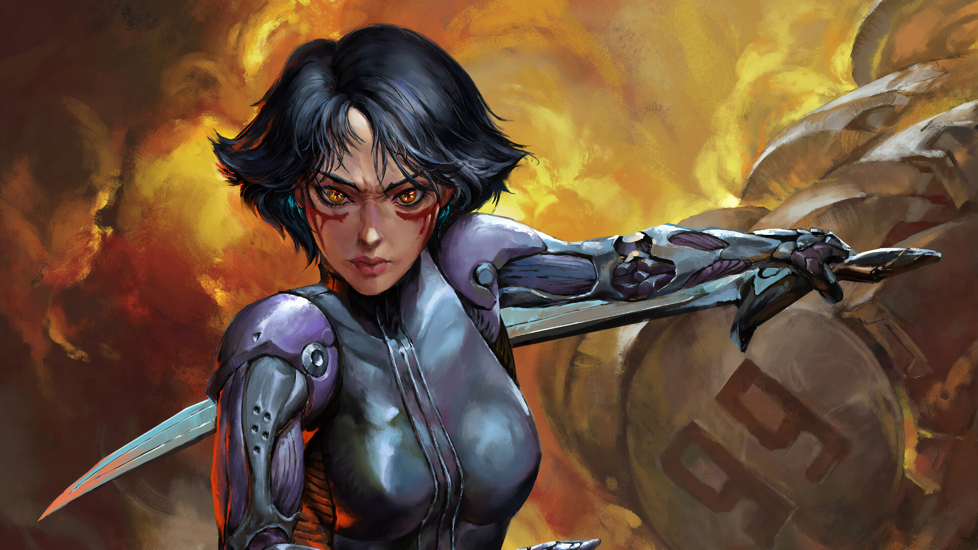 Alita Fan Art 4k  HD Artist 4k  Wallpapers Images 