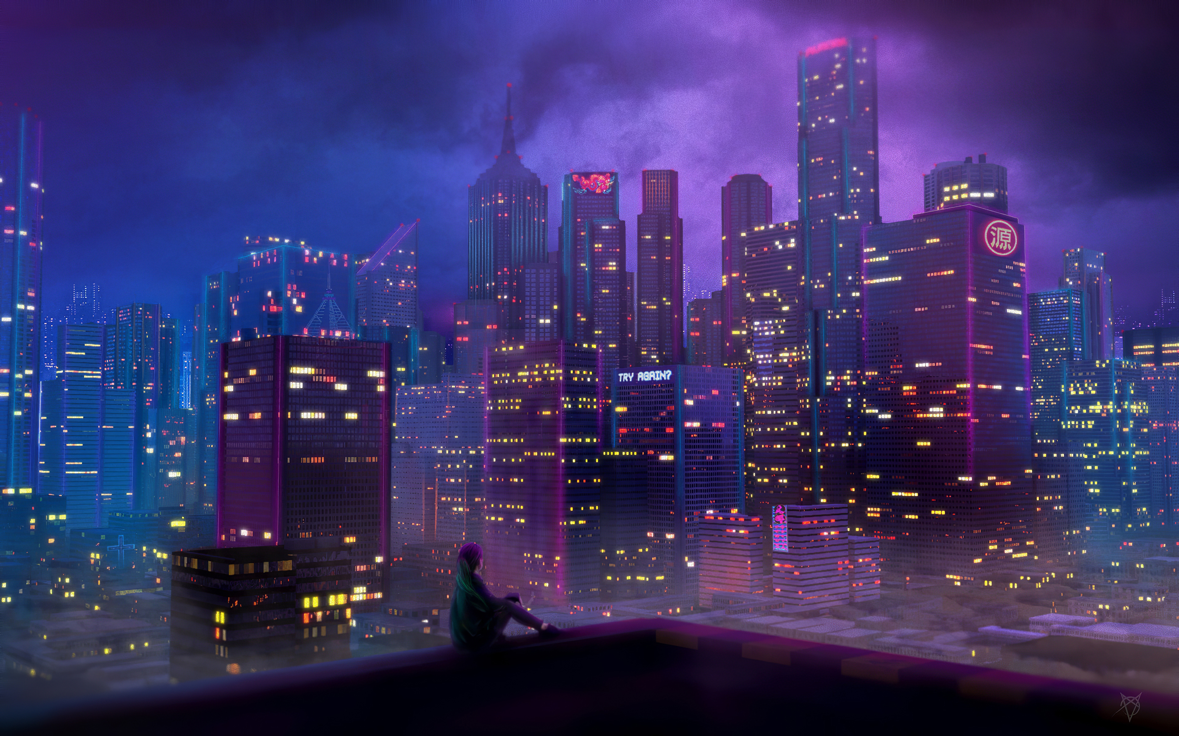 32+ Anime Cityscape Wallpaper