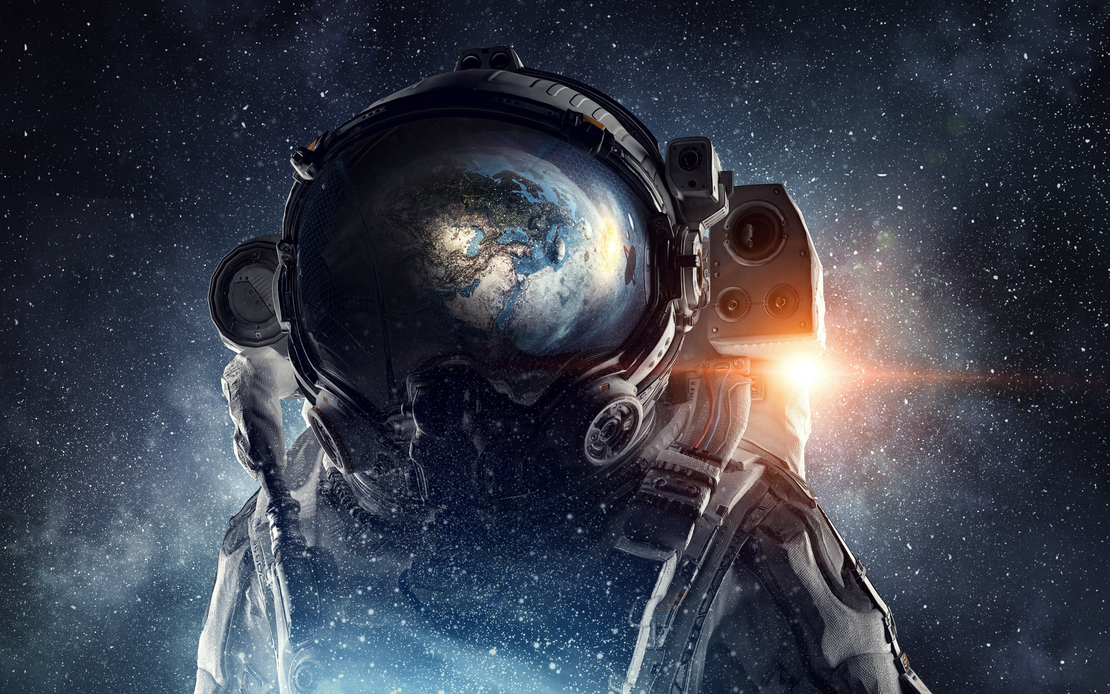 Astronaut Galaxy Space Stars Digital Art 4k, HD Artist, 4k Wallpapers