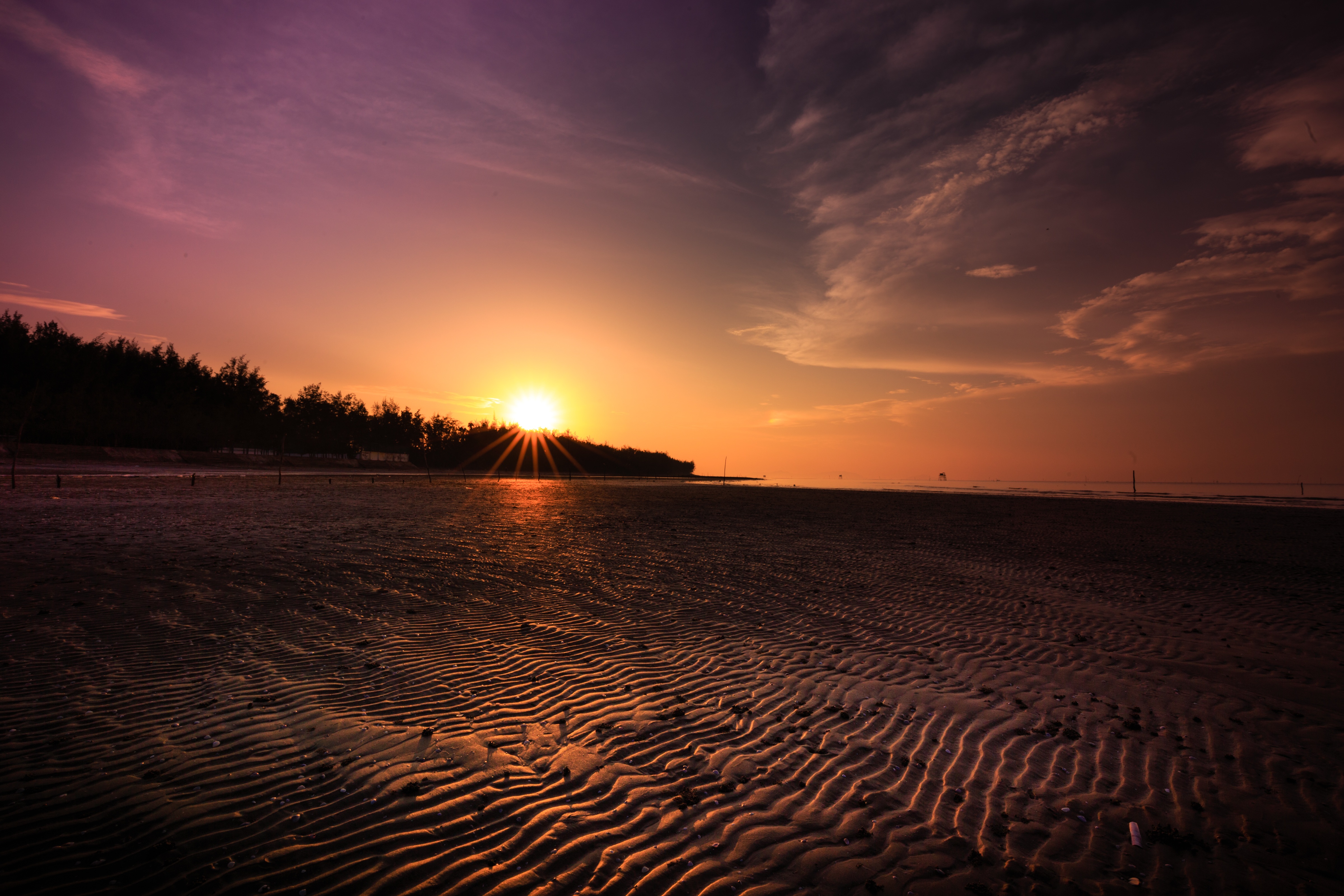 1280x1024 Beach Sand Sunset Evening 1280x1024 Resolution HD 4k