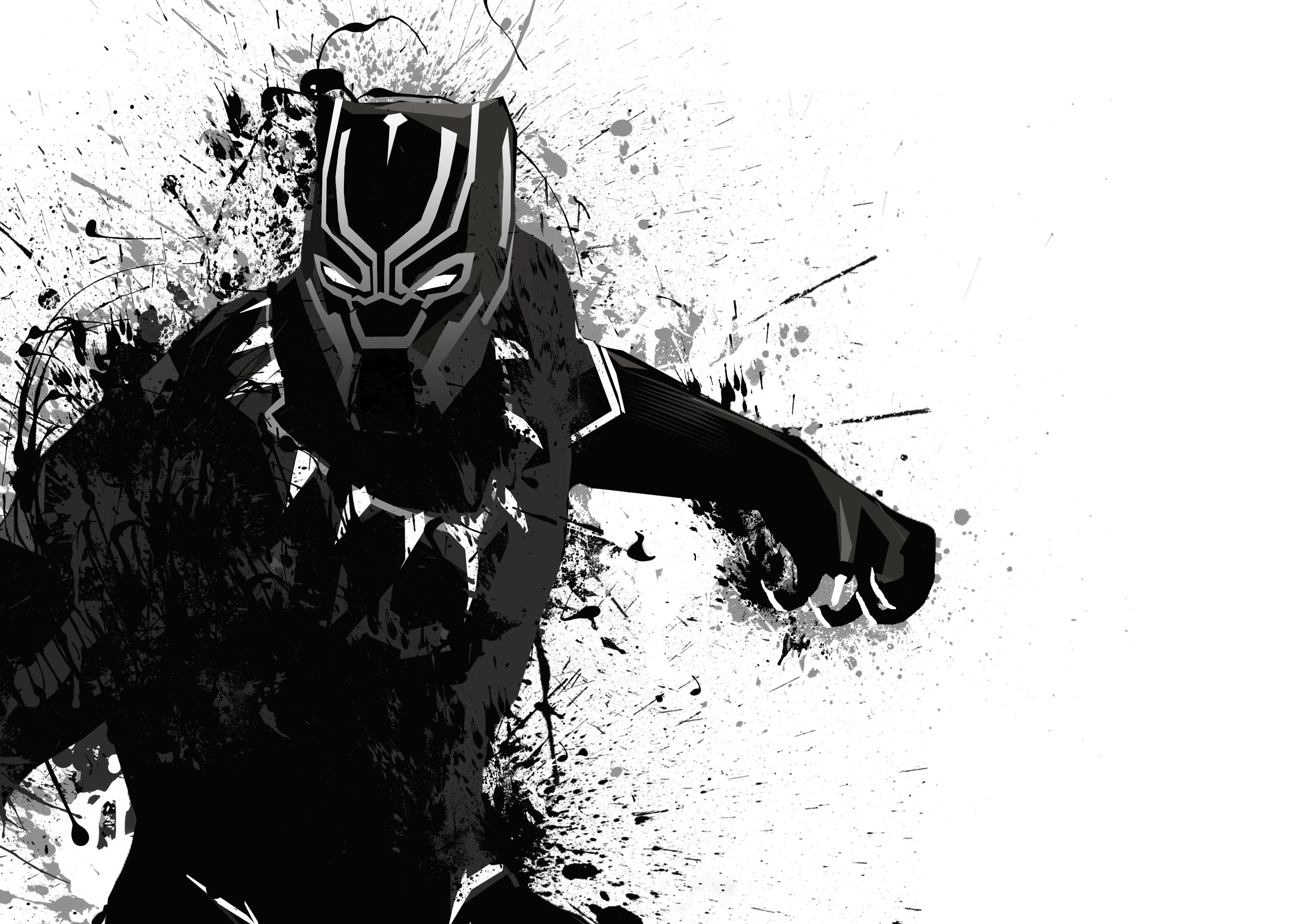 Black Panther 4k Fan Artwork, HD Superheroes, 4k Wallpapers, Images