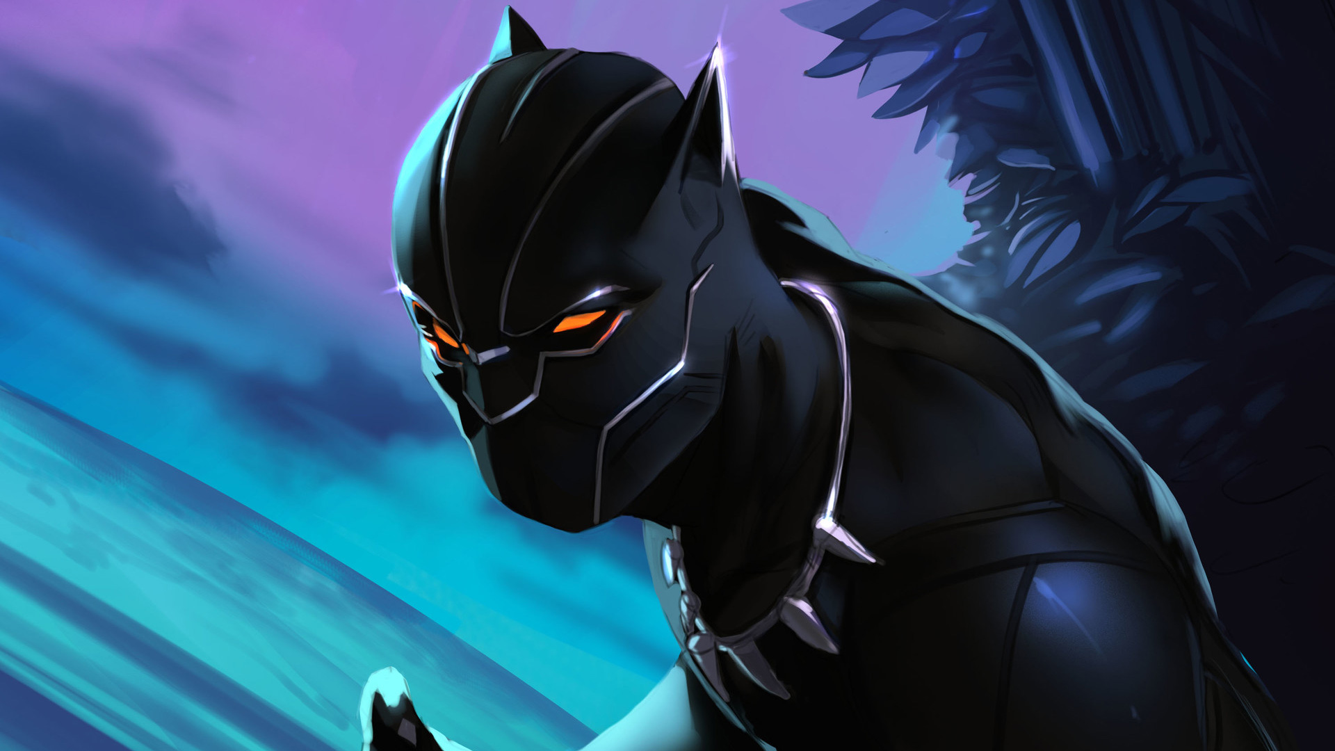 Black Panther Colorful Art, HD Superheroes, 4k Wallpapers
