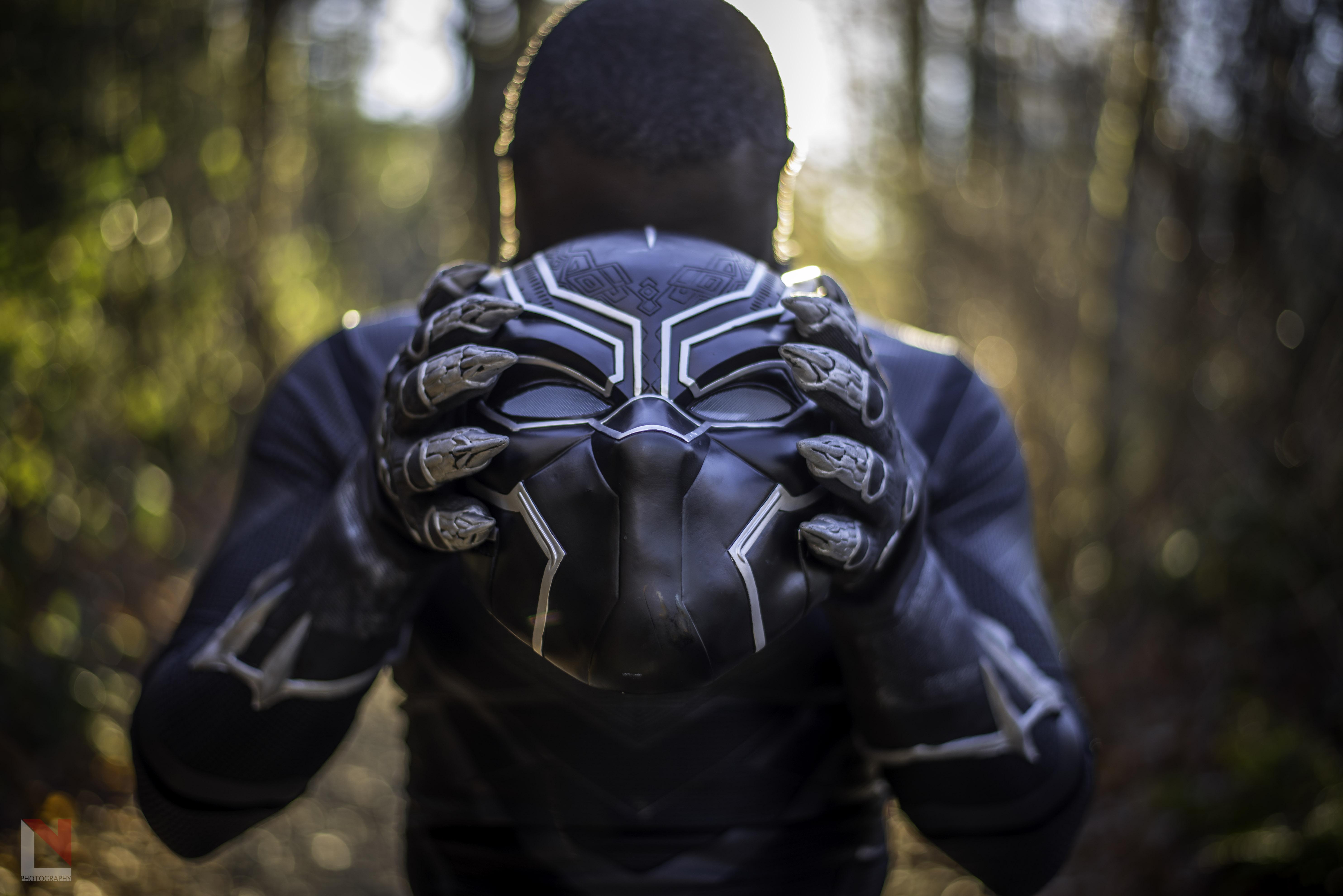  Black  Panther  Mask  Cosplay HD Movies 4k Wallpapers  
