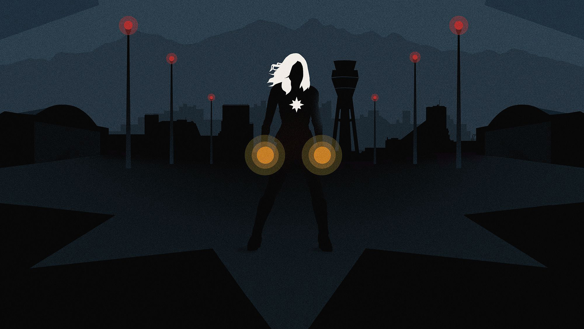 Captain Marvel Minimal Poster, HD Movies, 4k Wallpapers, Images