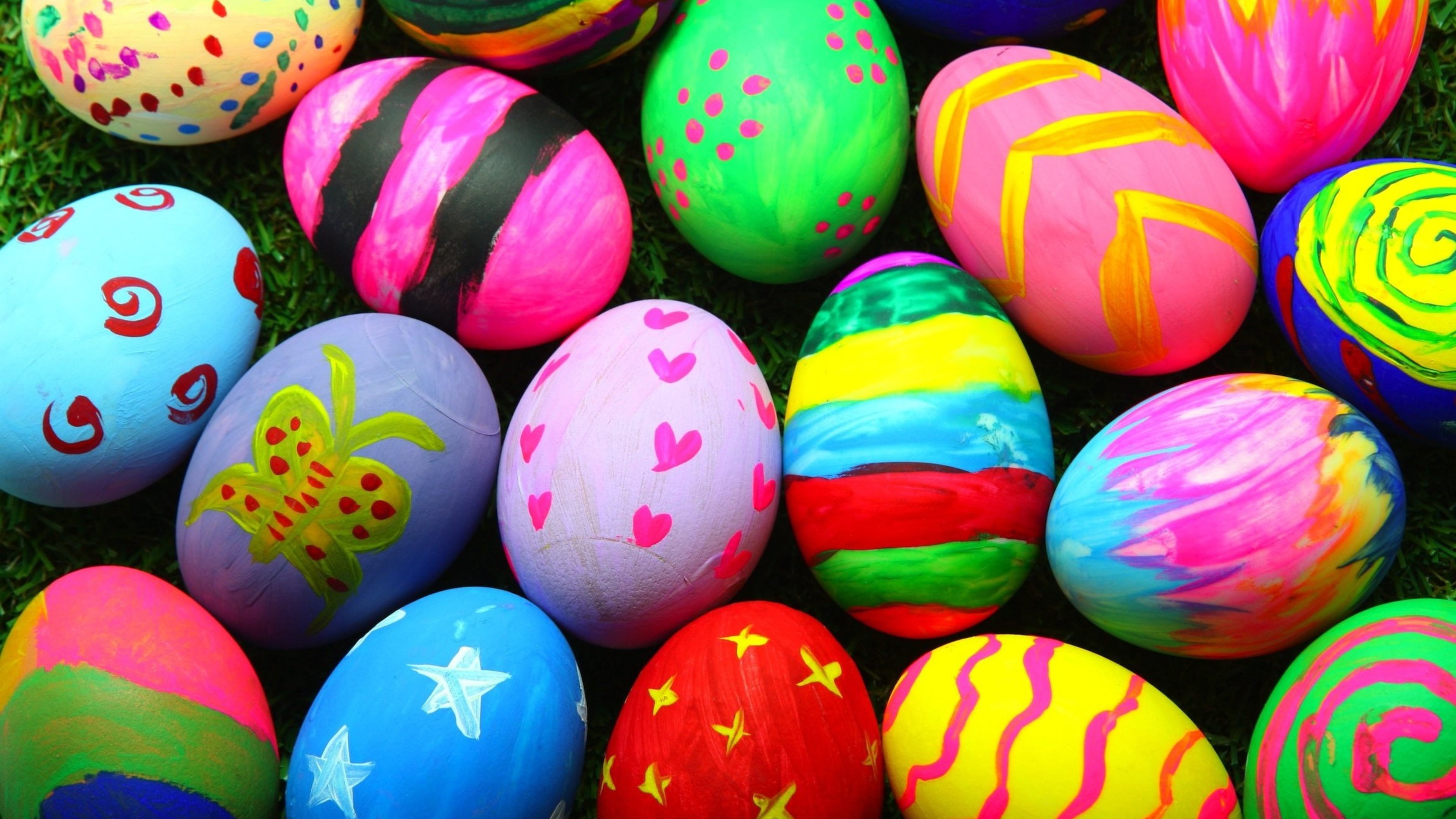 Colorful Easter Eggs, HD Celebrations, 4k Wallpapers, Images