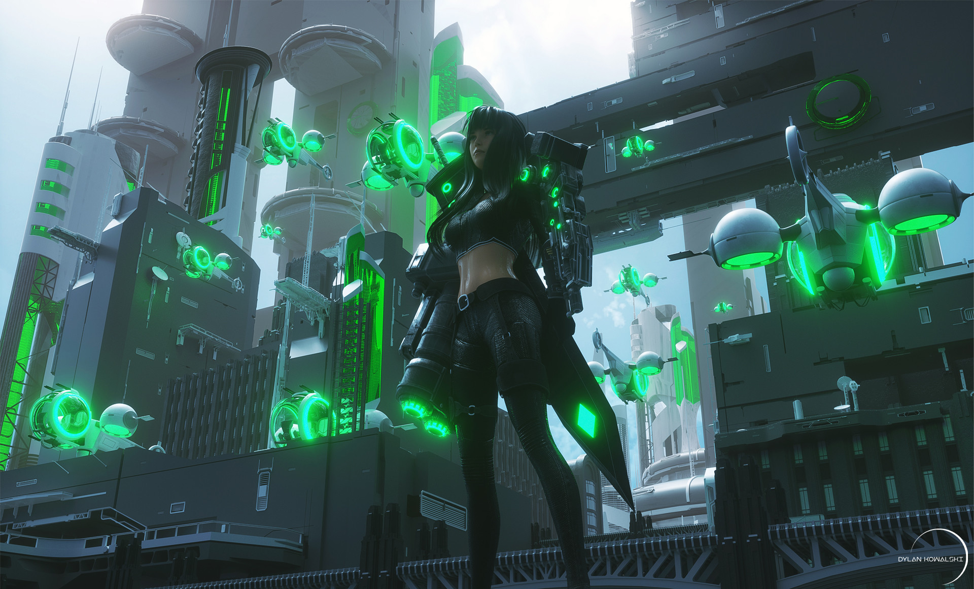  Cyber  City  Girl HD Artist 4k Wallpapers  Images 