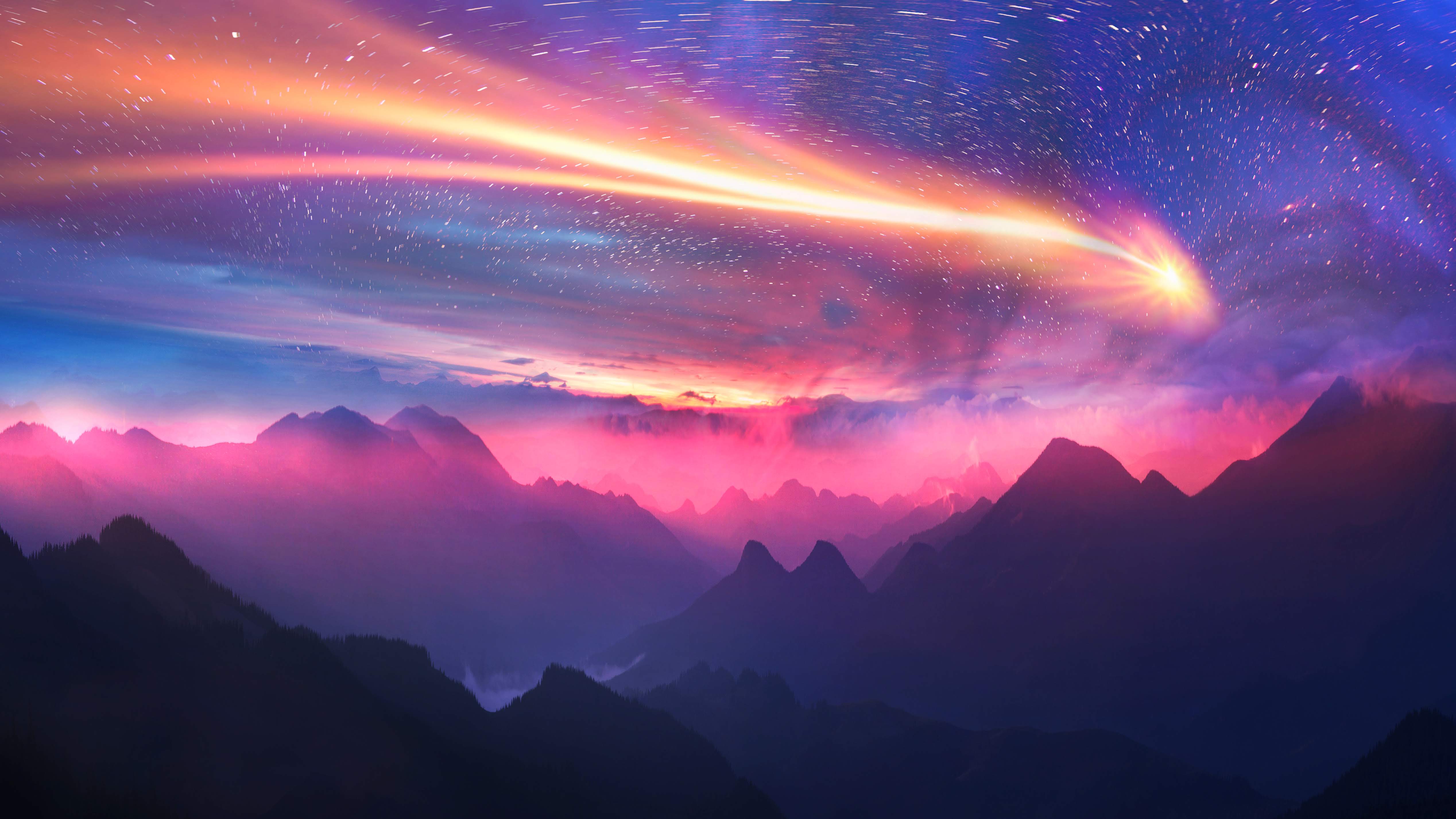 1920x1080 Dreamy Sky Mountains 5k Laptop Full Hd 1080p Hd 4k Wallpapers