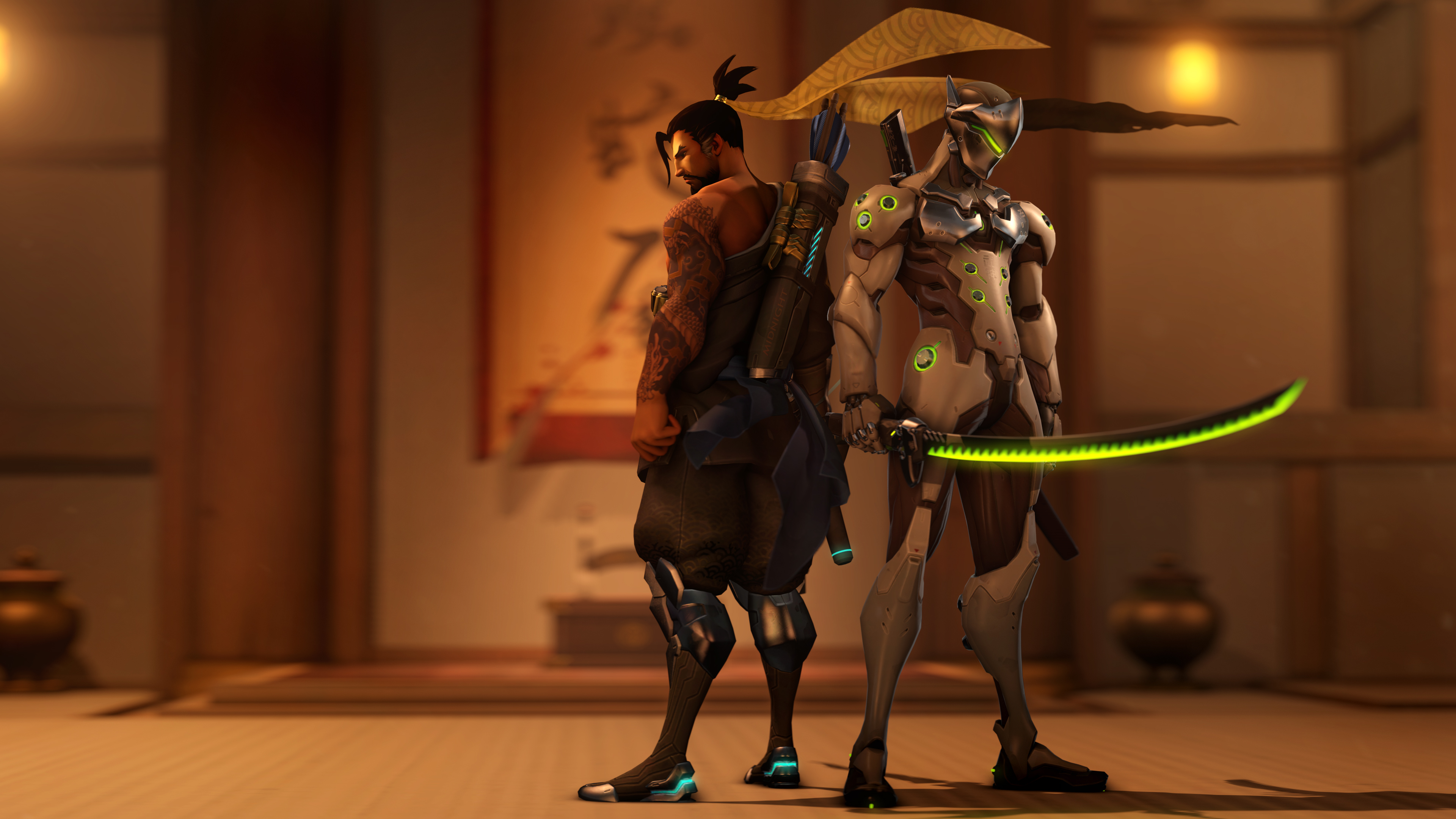 Genji And Hanzo Wallpaper