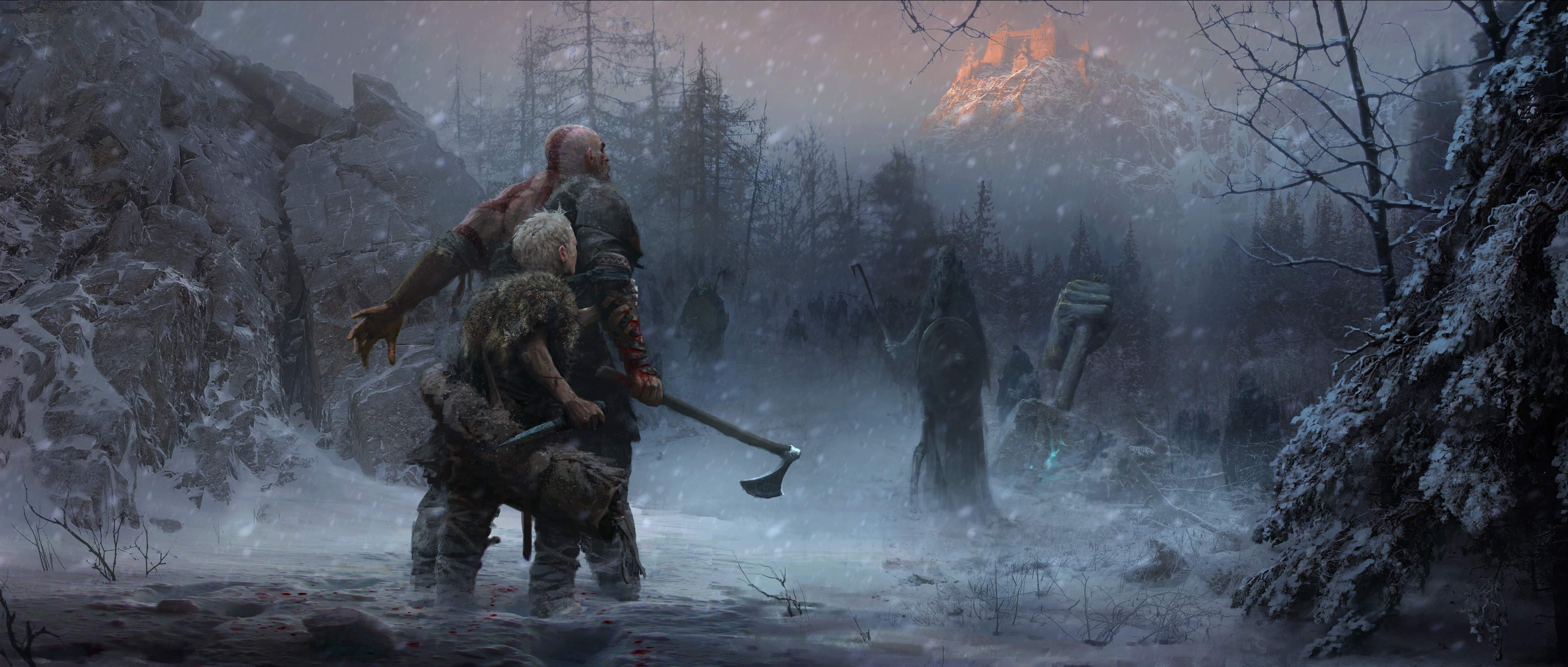 God Of War 4 Ps4 Concept Art 5k HD Games 4k Wallpapers Images 