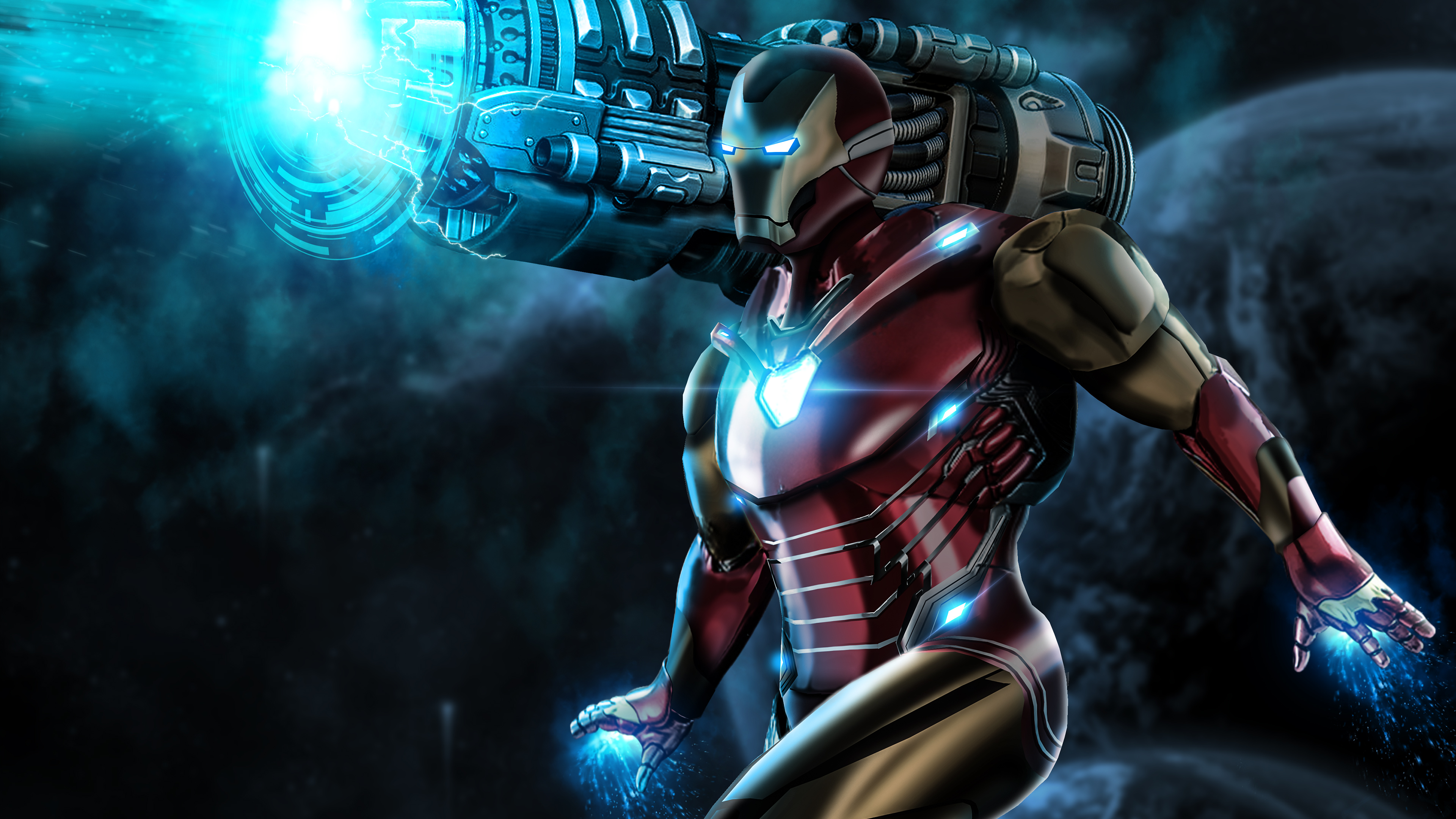 Iron Man Proton Cannon, HD Superheroes, 4k Wallpapers ...