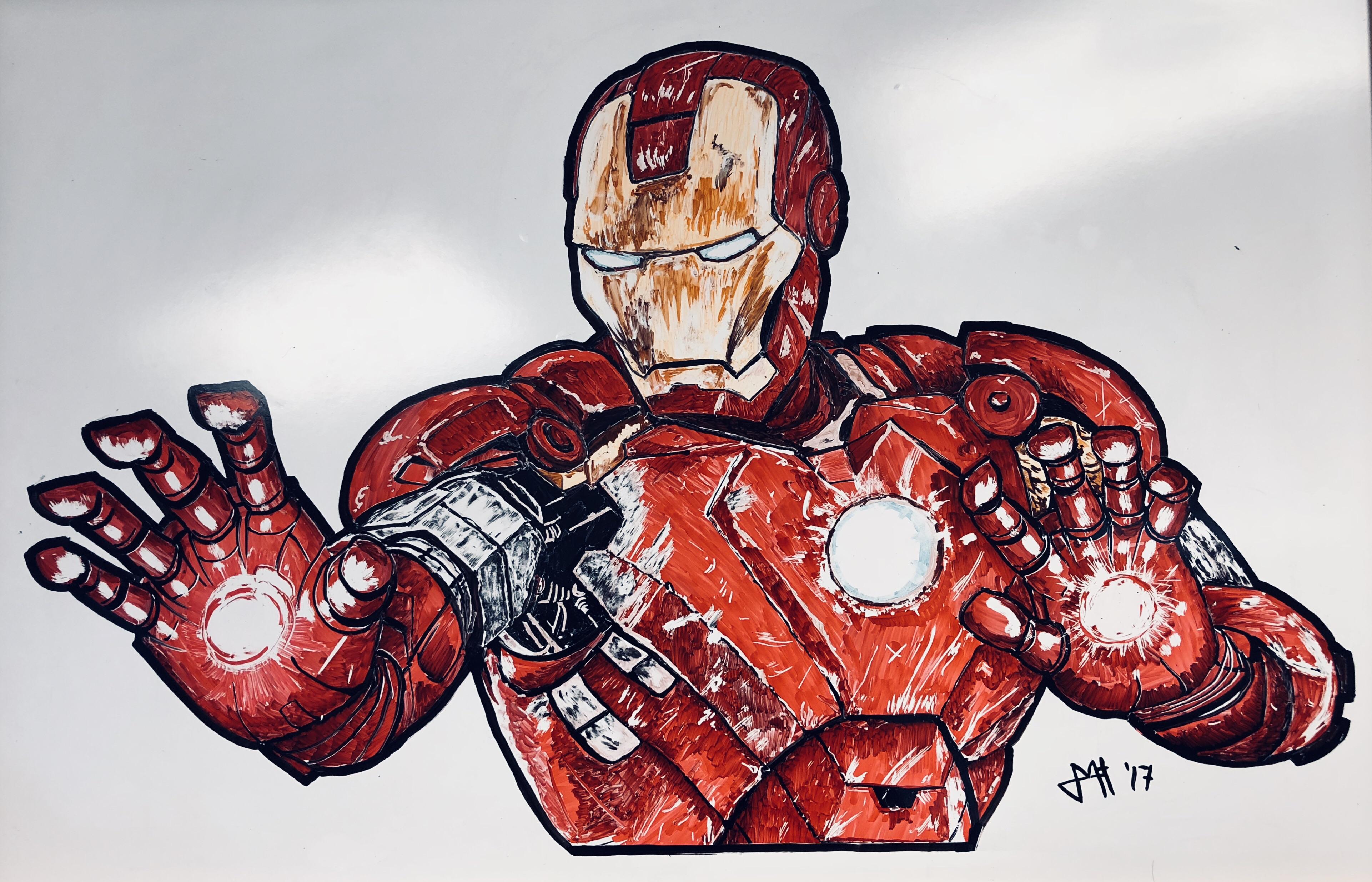 1280x800 Iron Man Sketch Fan Art 720P HD 4k Wallpapers Images