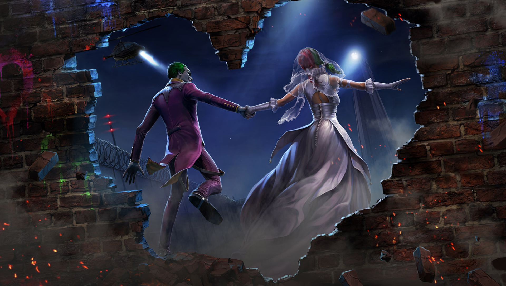  Joker  And Harley  Quinn  Married HD Superheroes 4k 