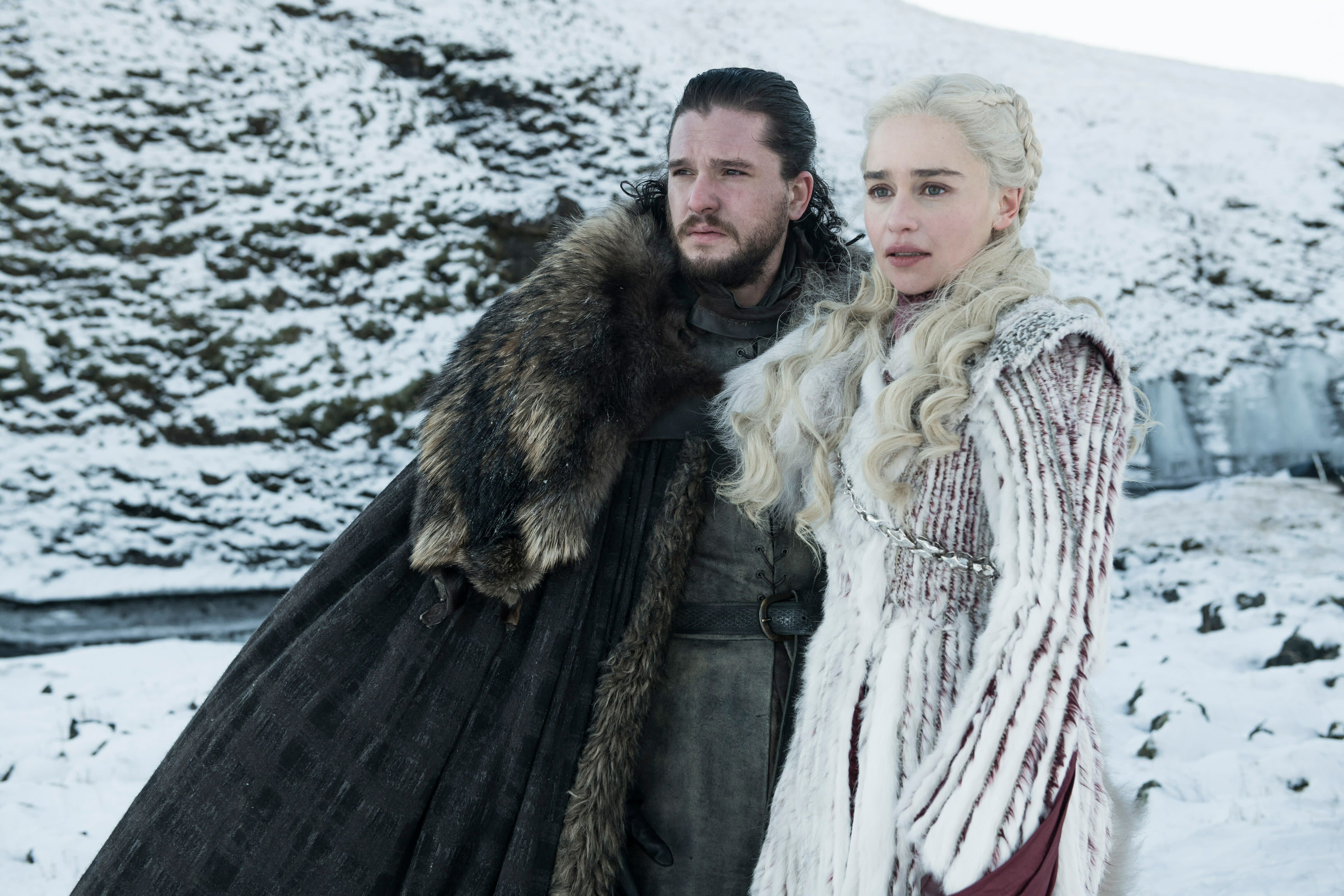 Jon Snow And Daenerys Targaryen Game Of Thrones Season 8 Hd Tv