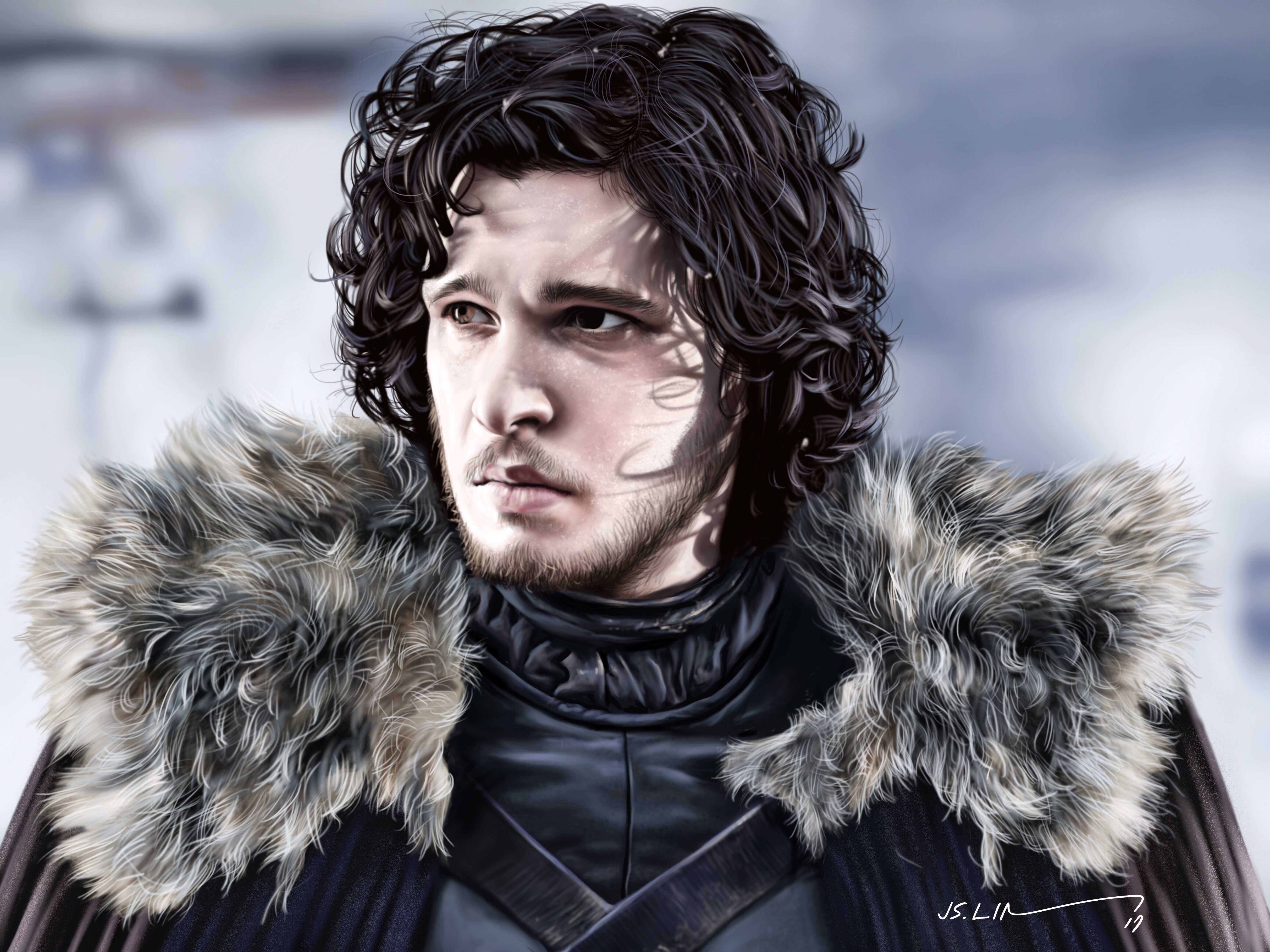 Female Jon Snow Fan Art 2204