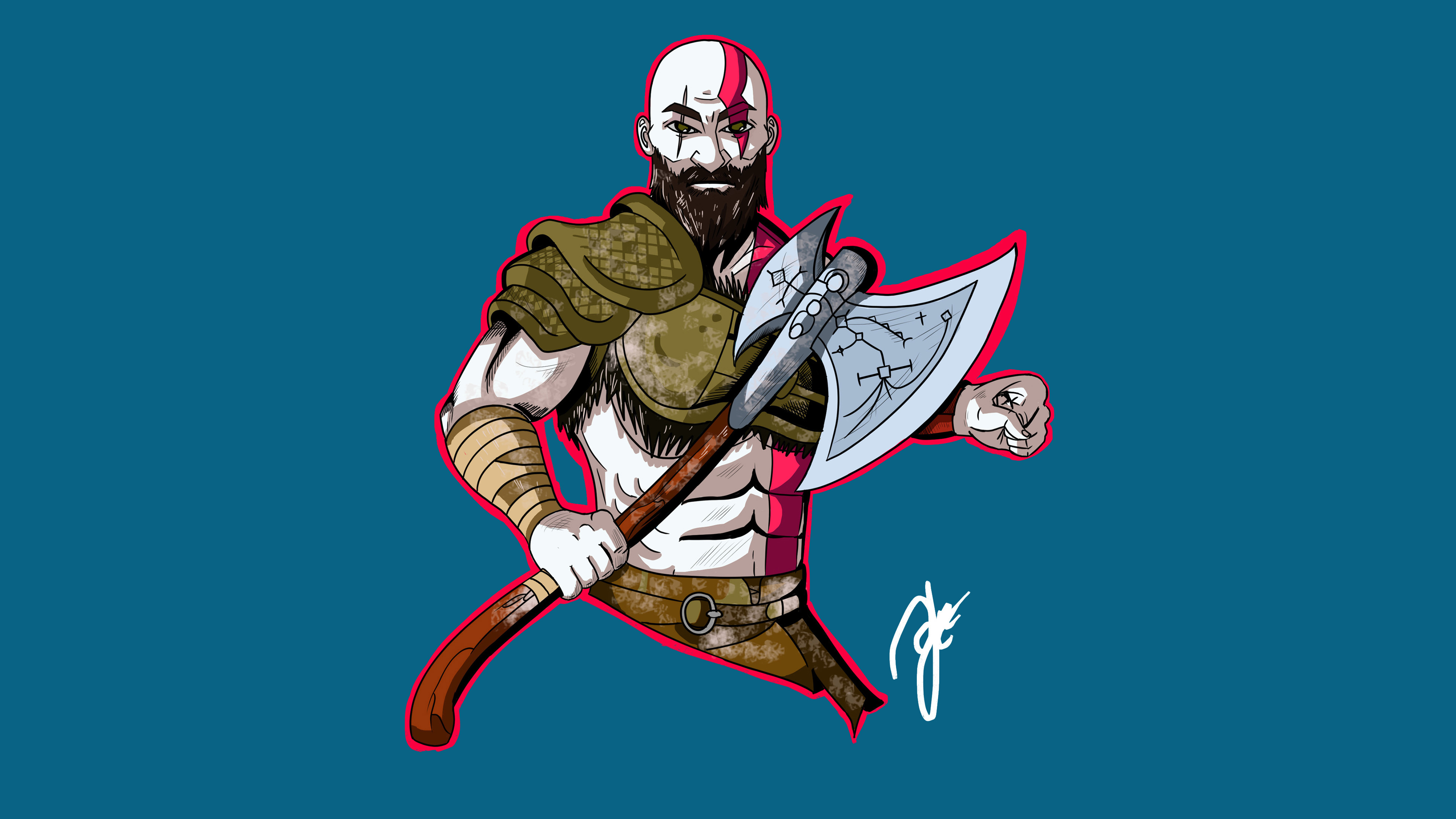  Kratos  God Of War Artwork 4k  HD Games 4k  Wallpapers  