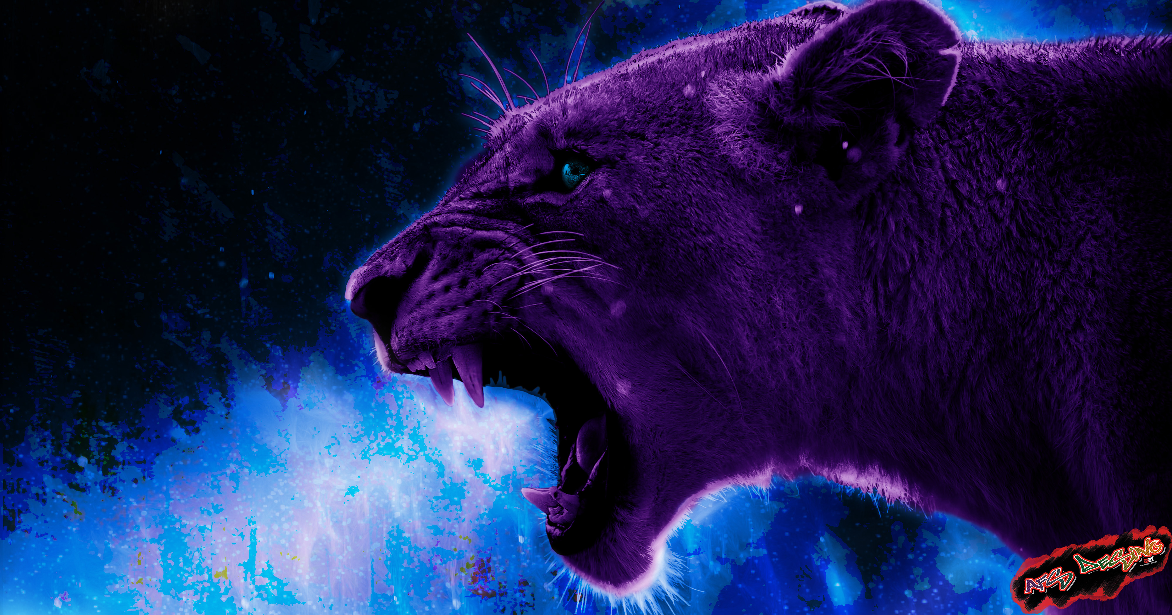 Lion 4k Artistic, HD Artist, 4k Wallpapers, Images ...