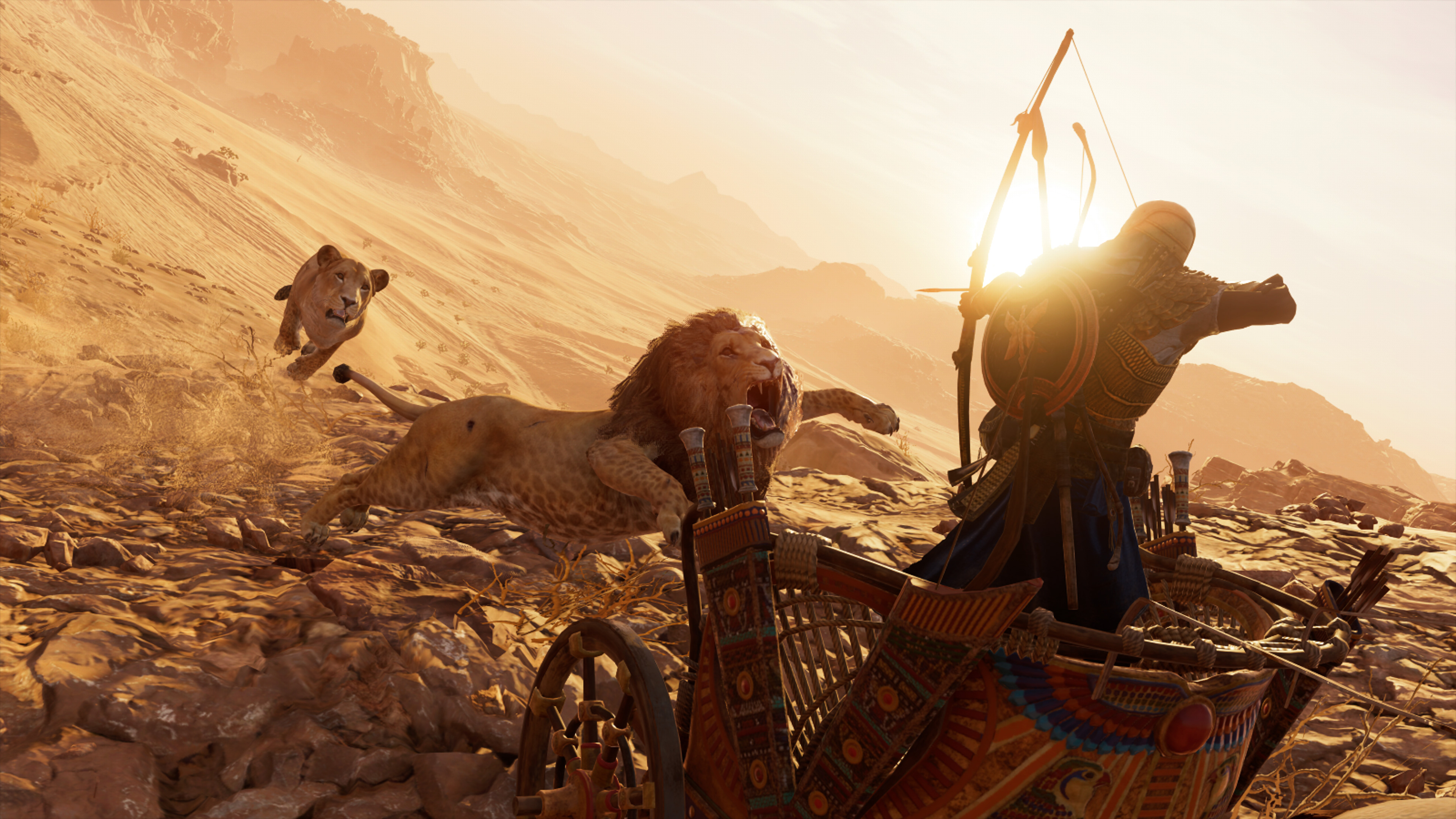 3840x2160 Lions Assassins Creed Origins 4k 4k Hd 4k Wallpapers