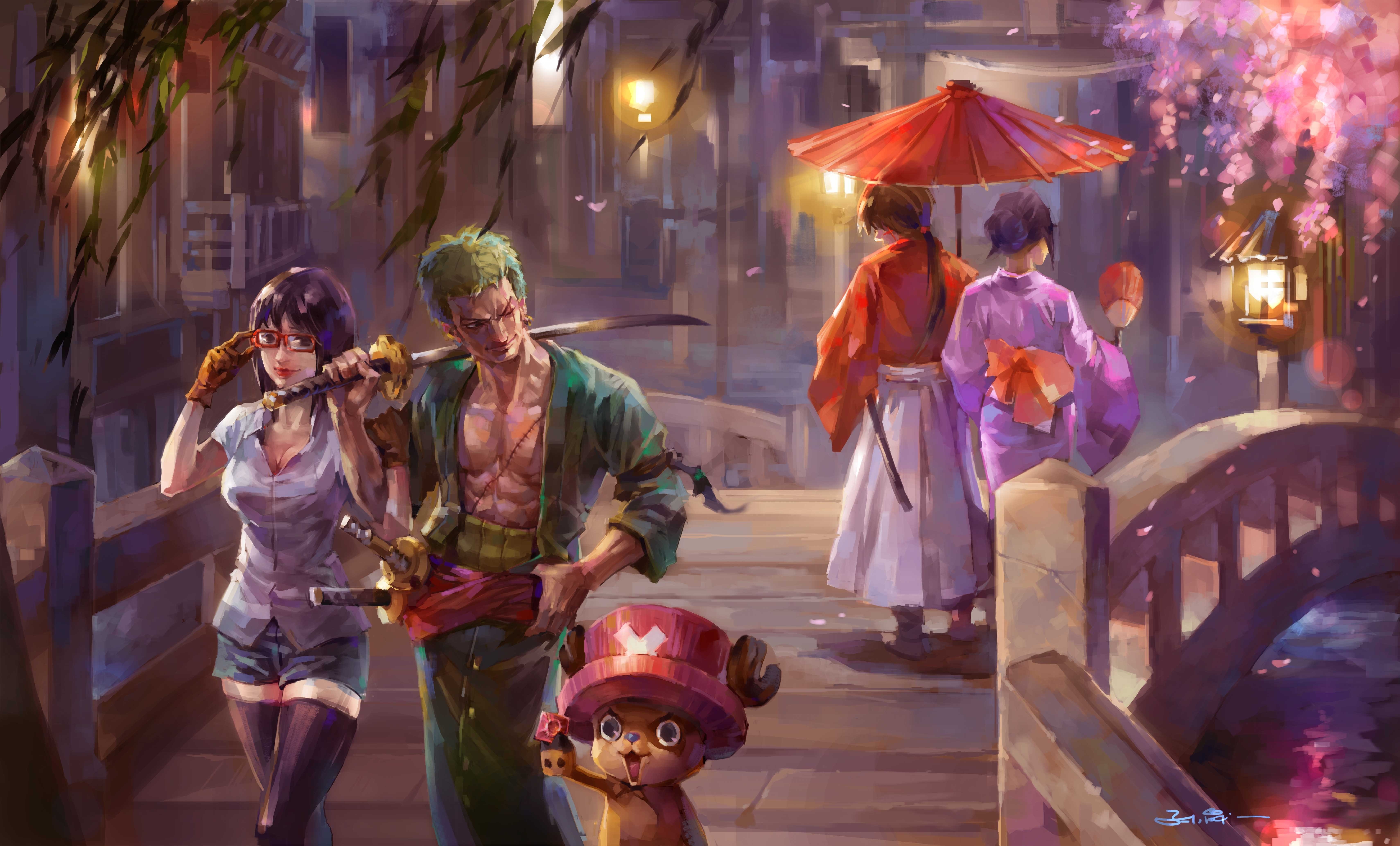 5120x2880 One Piece Painting 5k 5k HD 4k Wallpapers, Images