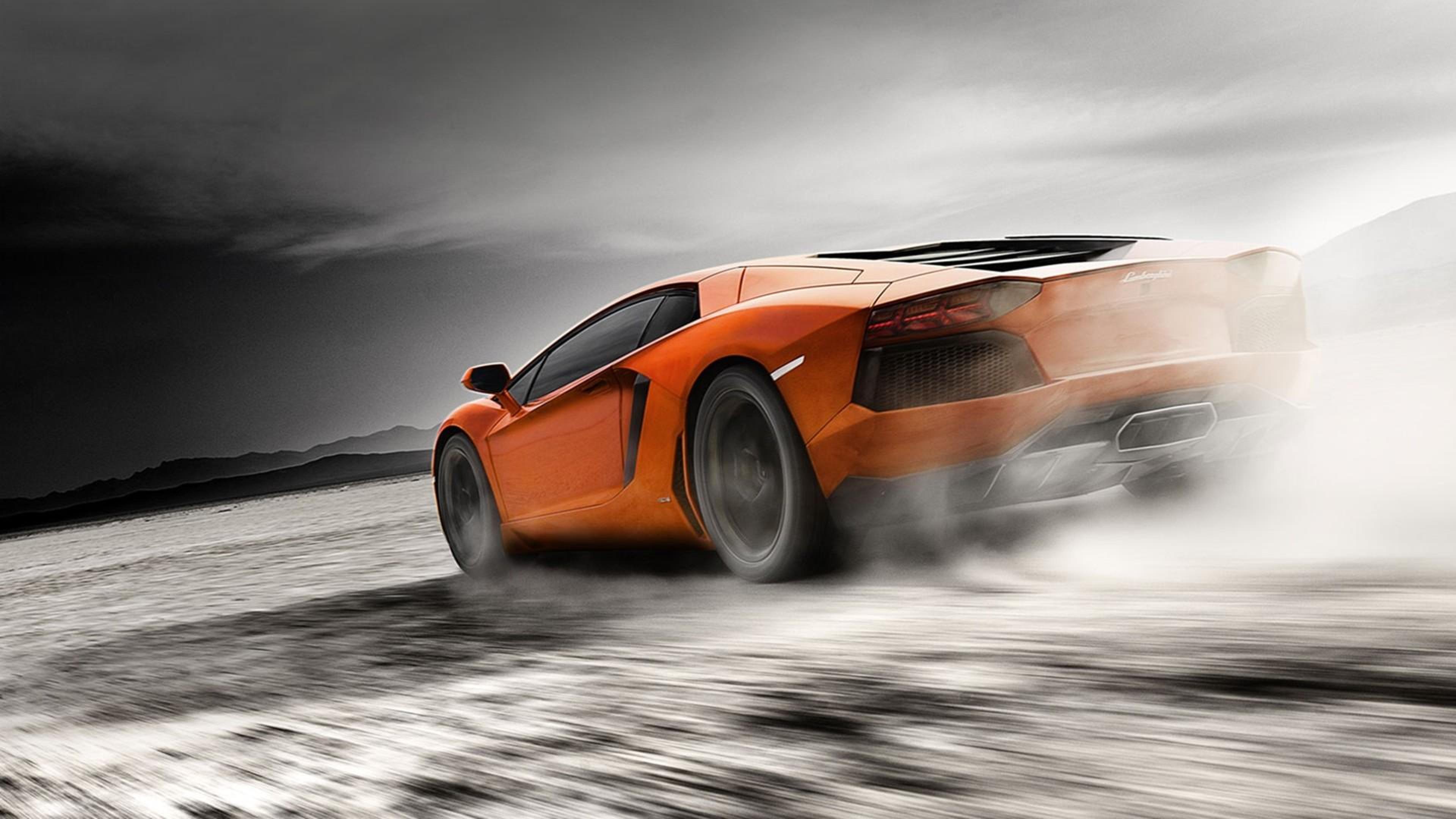 Orange Lamborghini Aventador, HD Cars, 4k Wallpapers ...
